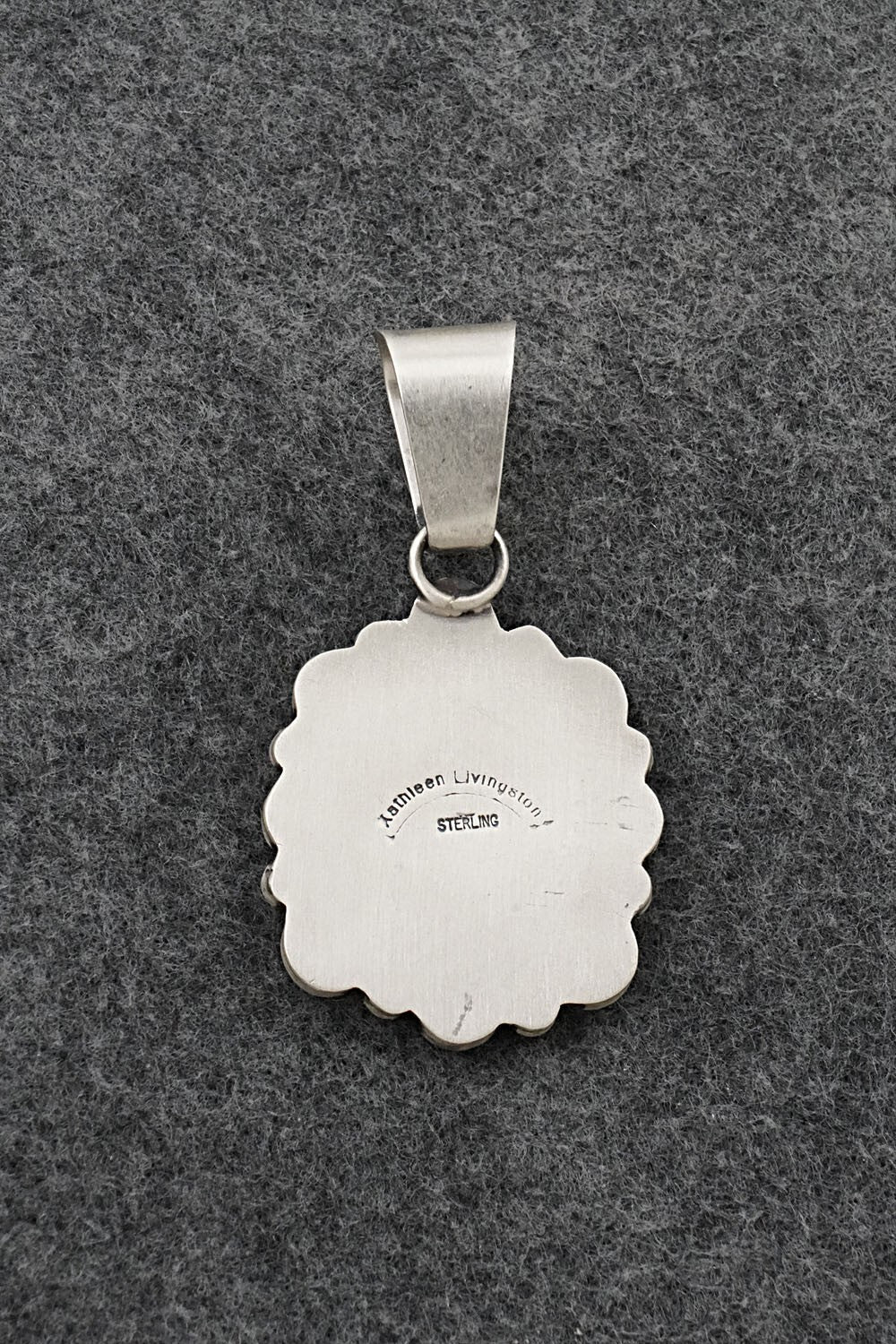 Turquoise & Sterling Silver Pendant - Kathleen Livingston