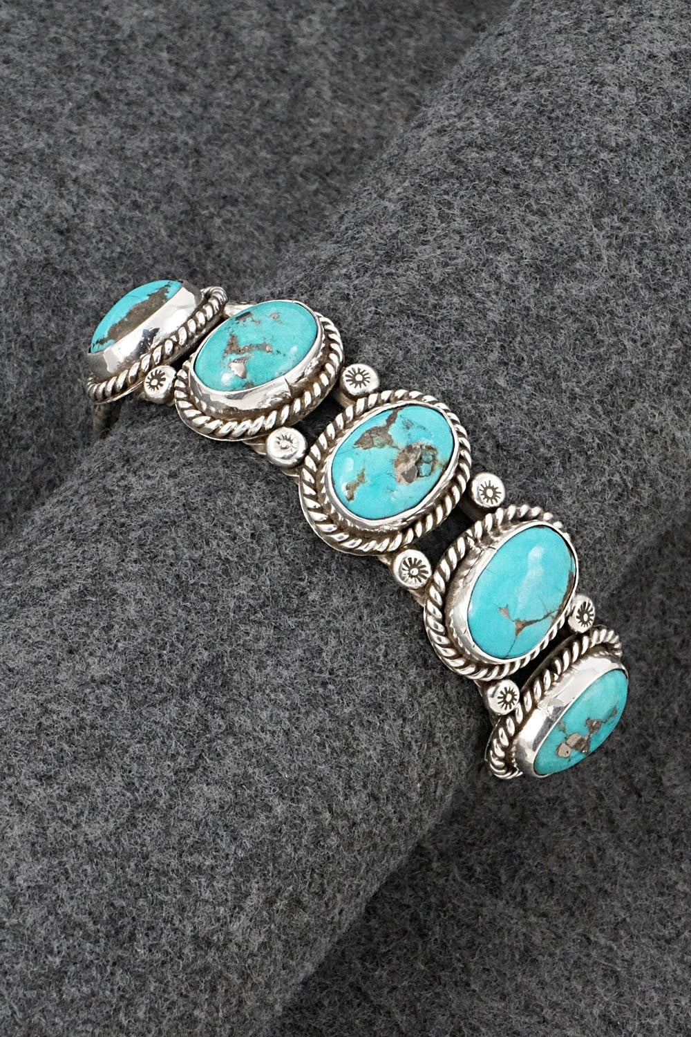 Turquoise & Sterling Silver Bracelet - Emerson Delgarito