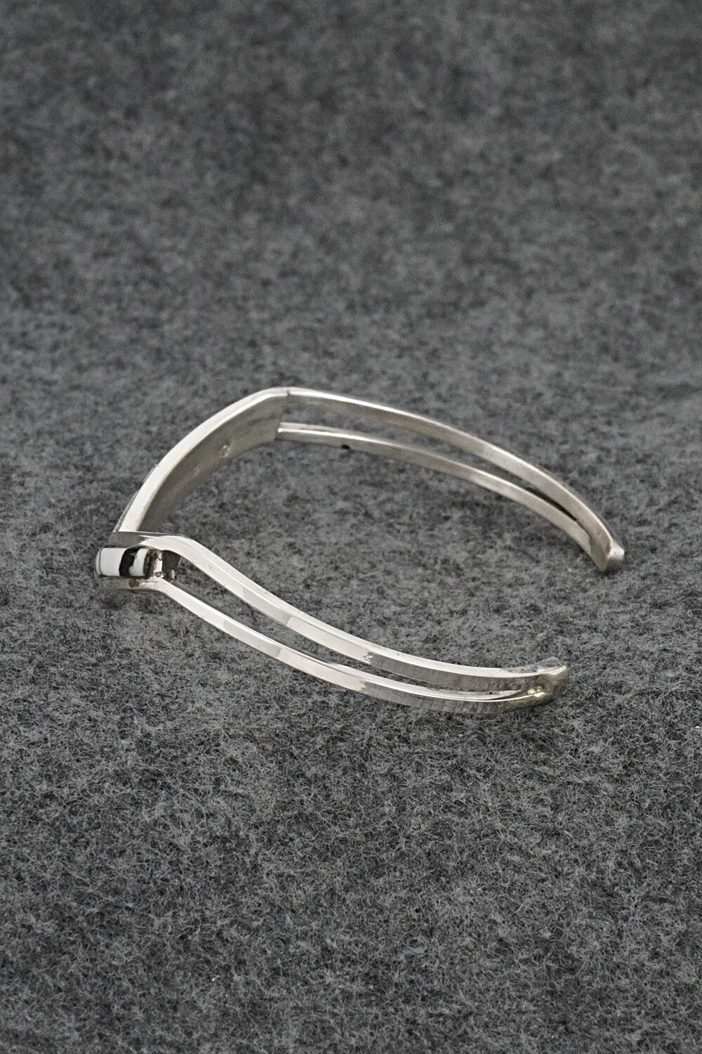 White Buffalo & Sterling Silver Inlay Bracelet - Jamie Johnson