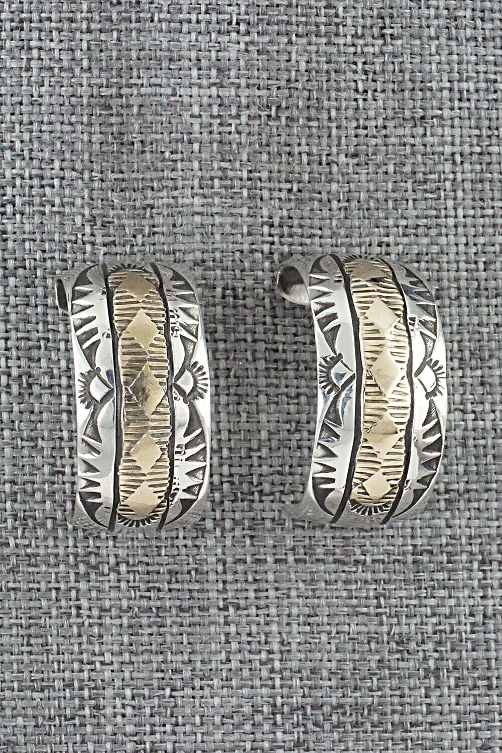 Sterling Silver & Gold Fill Hoop Earrings - Bruce Morgan