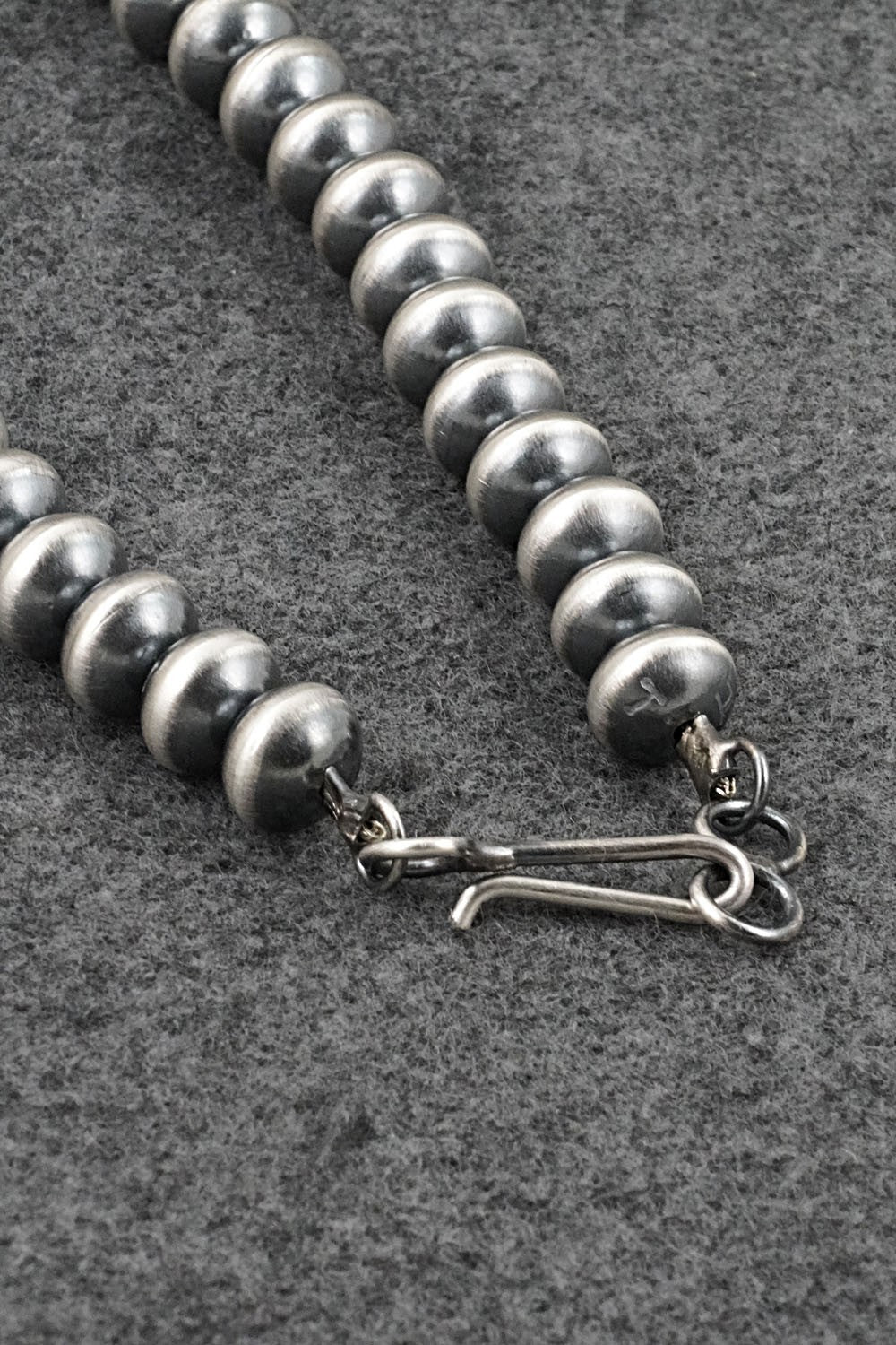 Sterling Silver Navajo Pearl Necklace 20" - Tonisha Haley