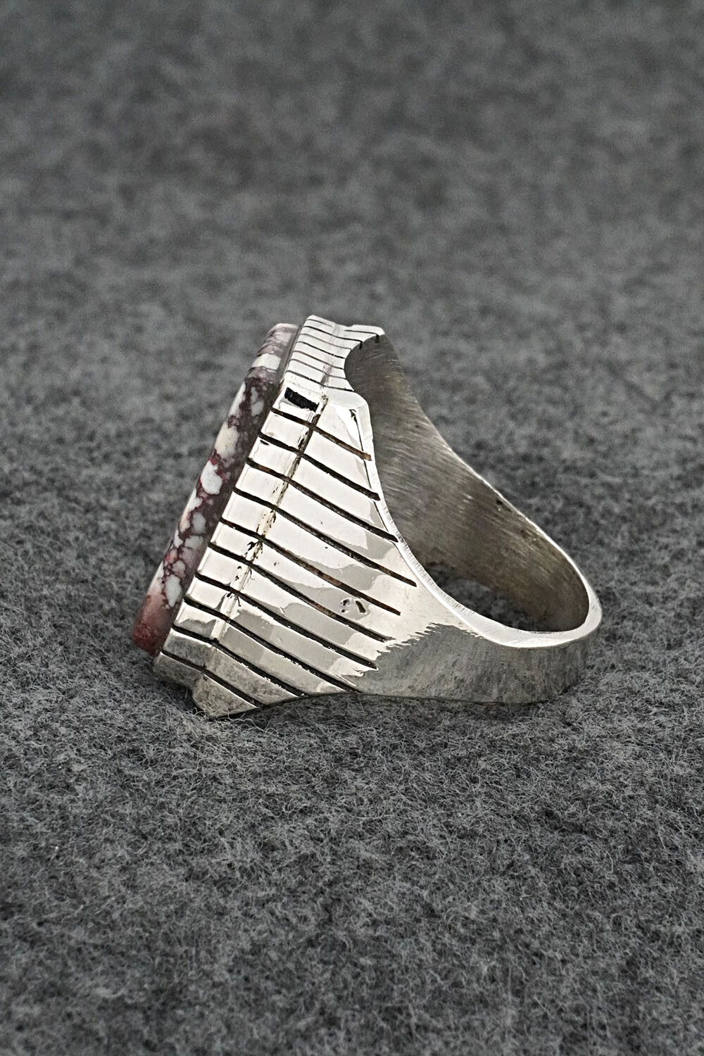 Wild Horse & Sterling Silver Ring - Trevor Jack - Size 12.5