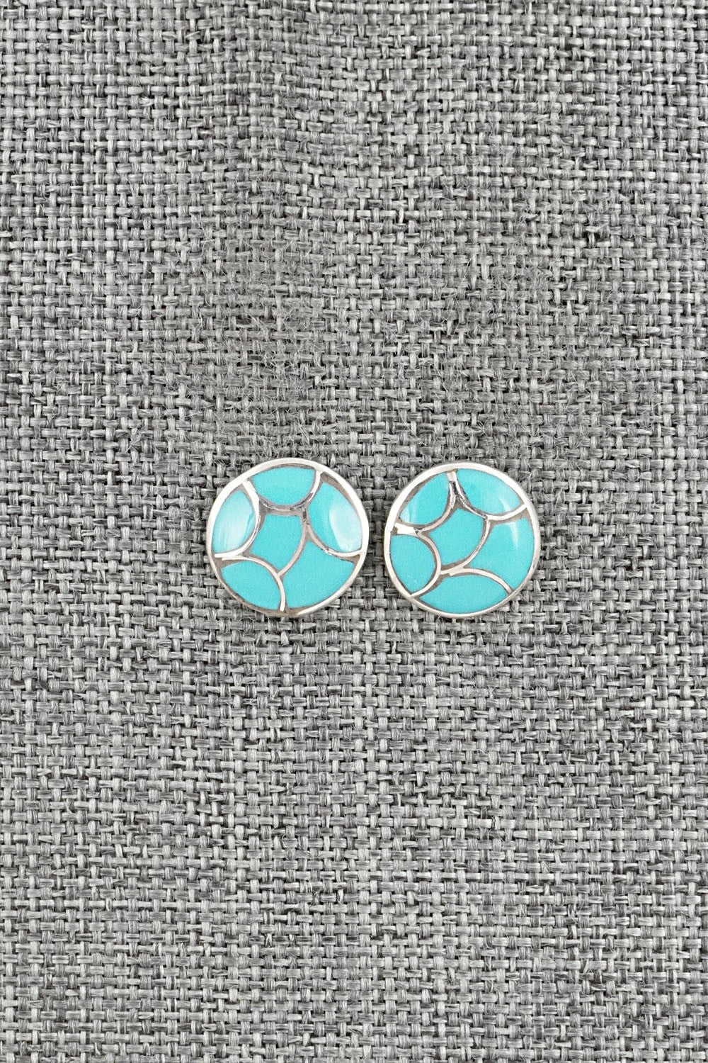 Turquoise & Sterling Silver Earrings - Orena Leekya