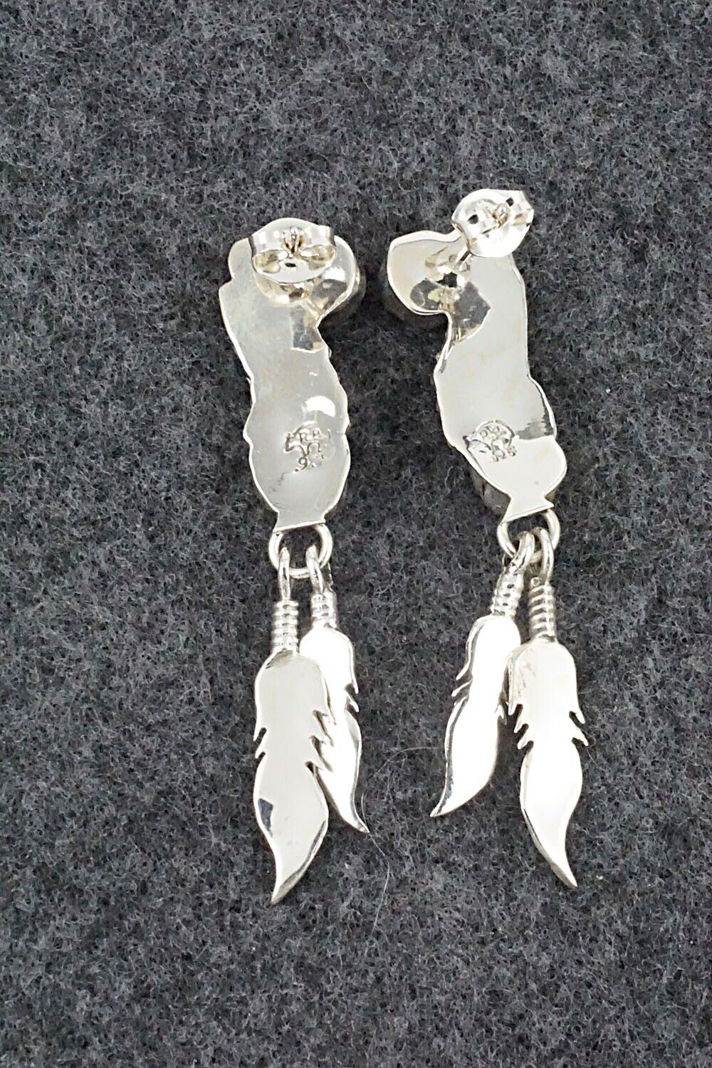 Turquoise & Sterling Silver Earrings - Adelarae Yazzie