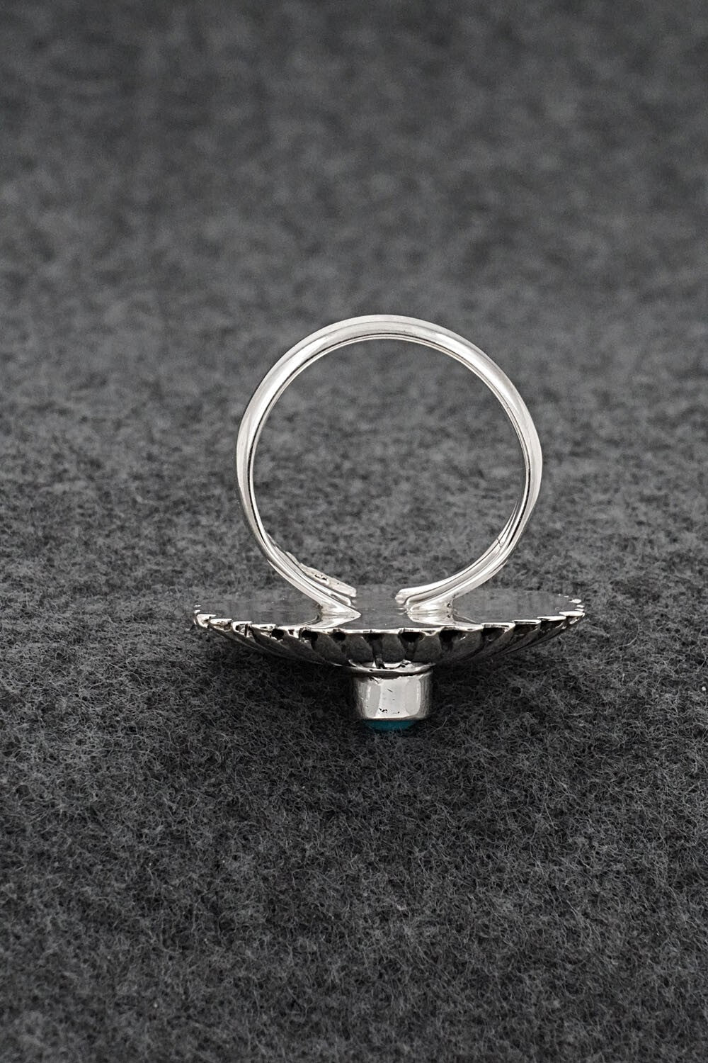 Turquoise & Sterling Silver Ring - Alice Rose Saunders - Size 7.75