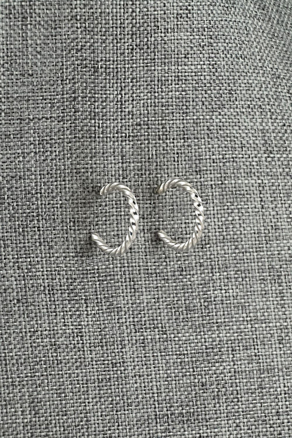 Sterling Silver Hoop Earrings - Elaine Tahe