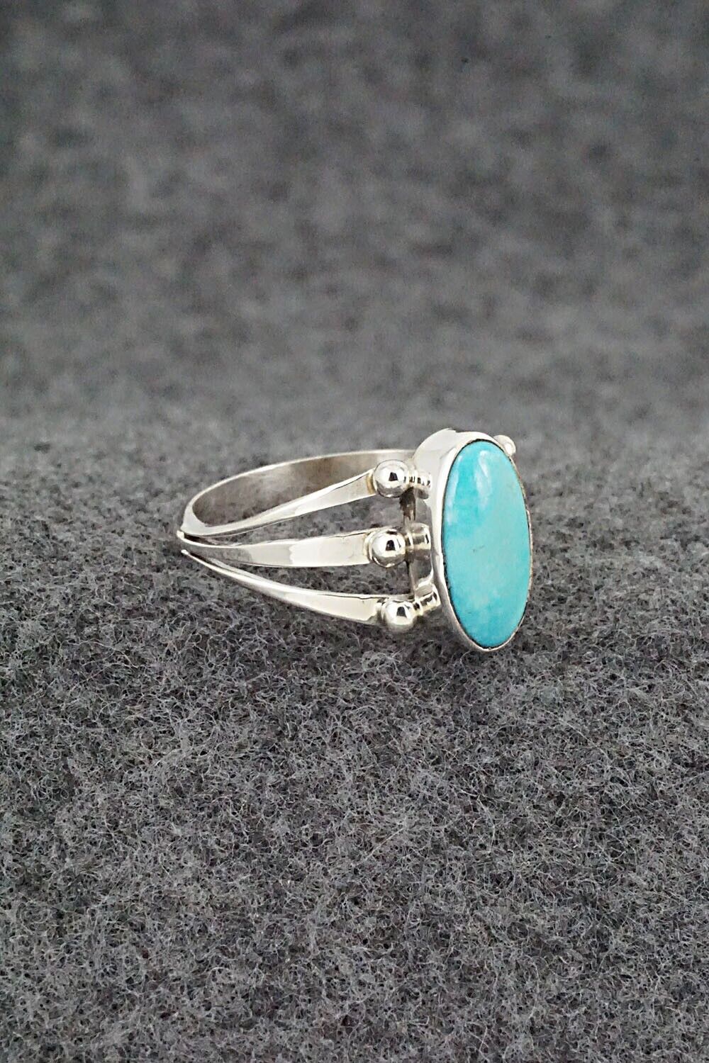Turquoise & Sterling Silver Ring - Paige Gordon - Size 8