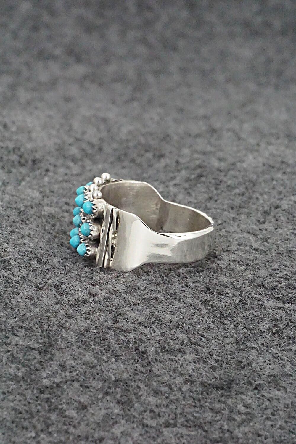 Turquoise & Sterling Silver Ring - Stephen Haloo - Size 8