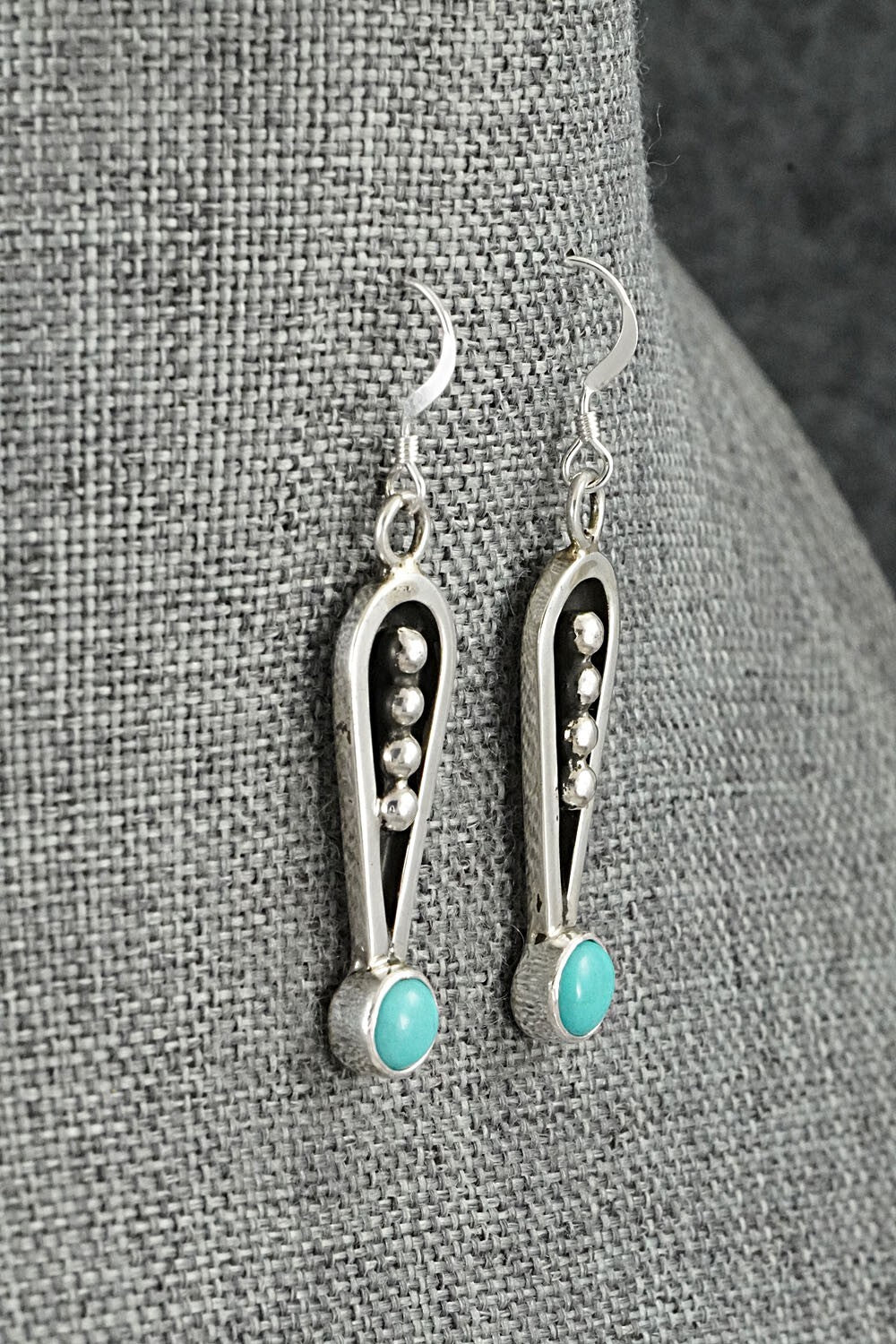 Turquoise & Sterling Silver Necklace and Earrings Set - Jonathan Nez