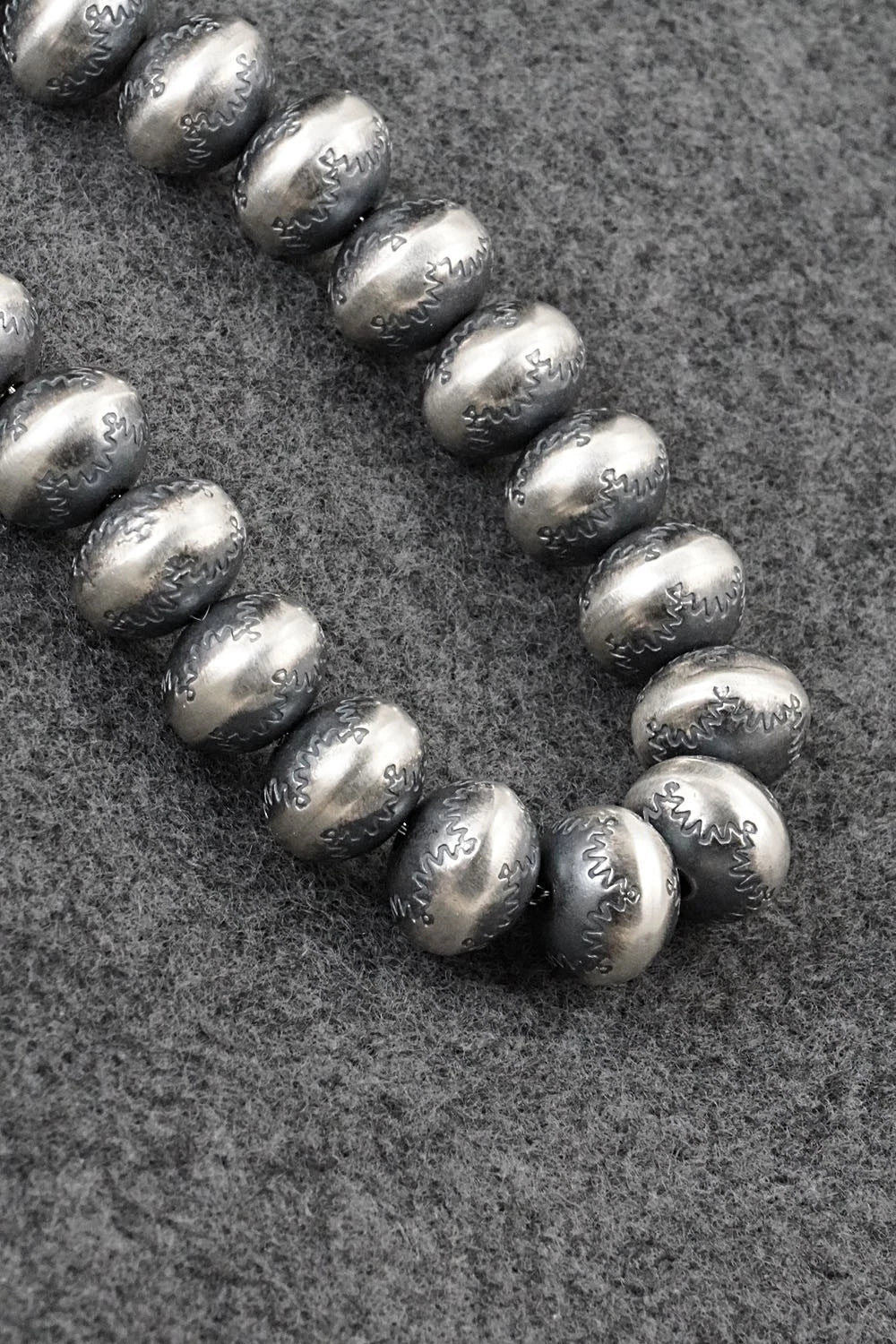 Sterling Silver Navajo Pearl Necklace 20" - Bryannen Halwood