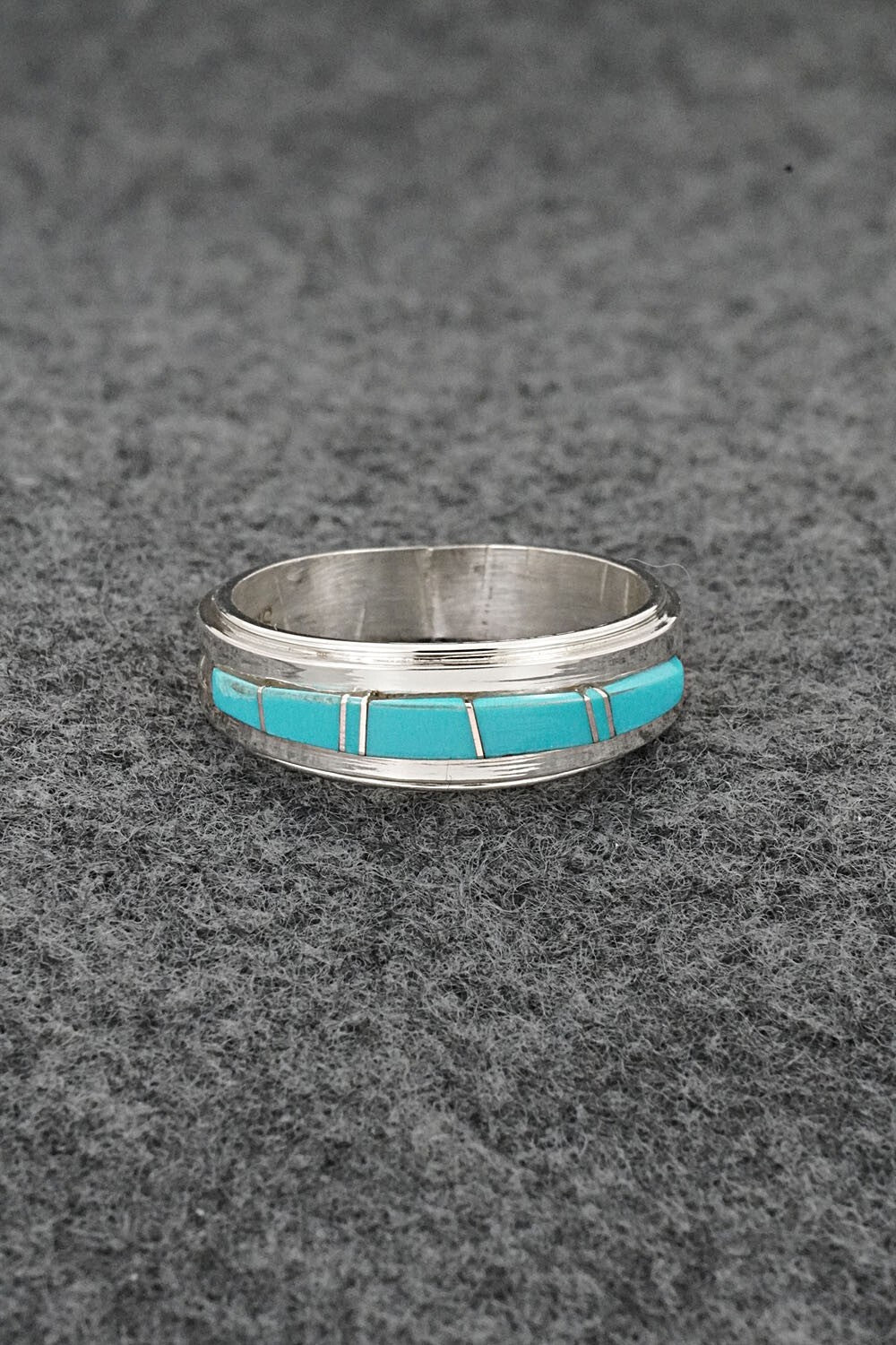 Turquoise & Sterling Silver Ring - Wilbert Muskett Jr. - Size 9