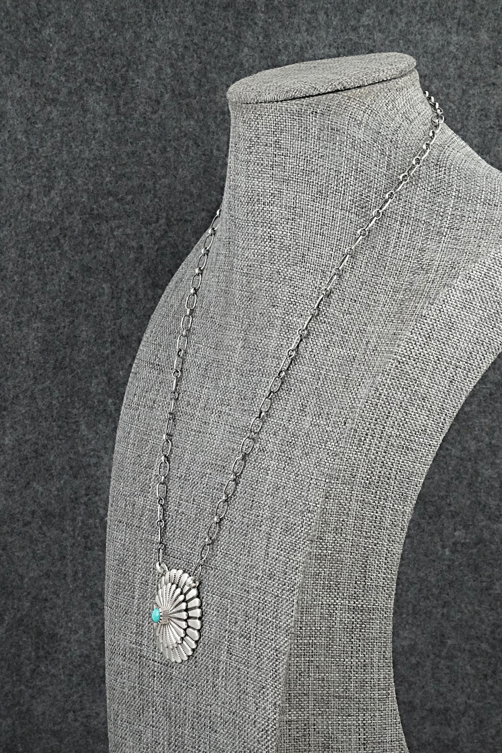 Turquoise & Sterling Silver Necklace - Sheldon Mariano