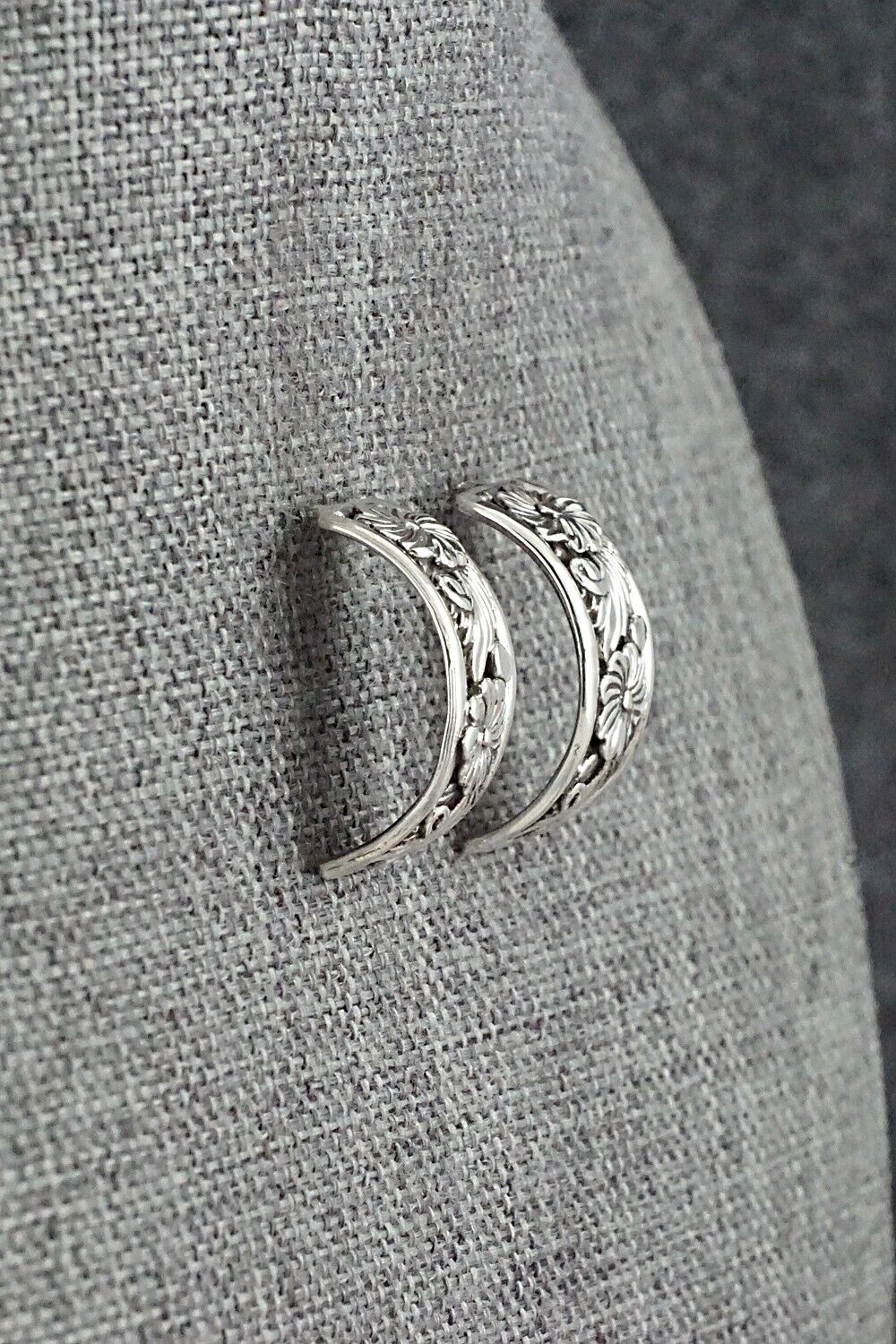 Sterling Silver Hoop Earrings - Tom Dinetso