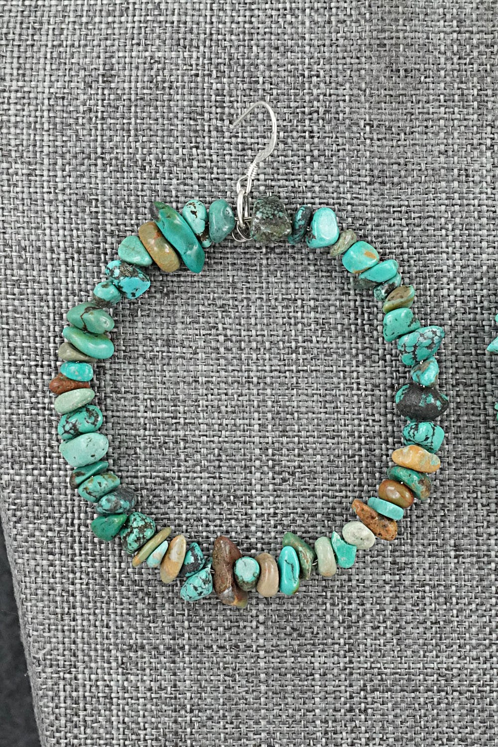 Turquoise & Sterling Silver Earrings - Doreen Jake