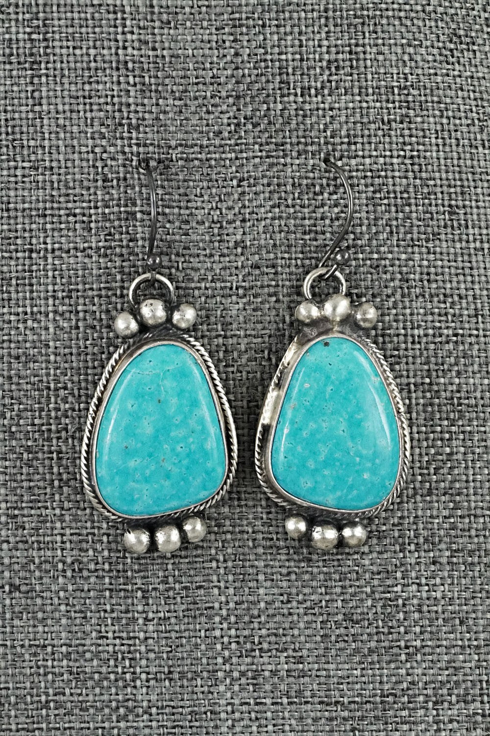 Turquoise & Sterling Silver Squash Blossom Set - Bobby Johnson