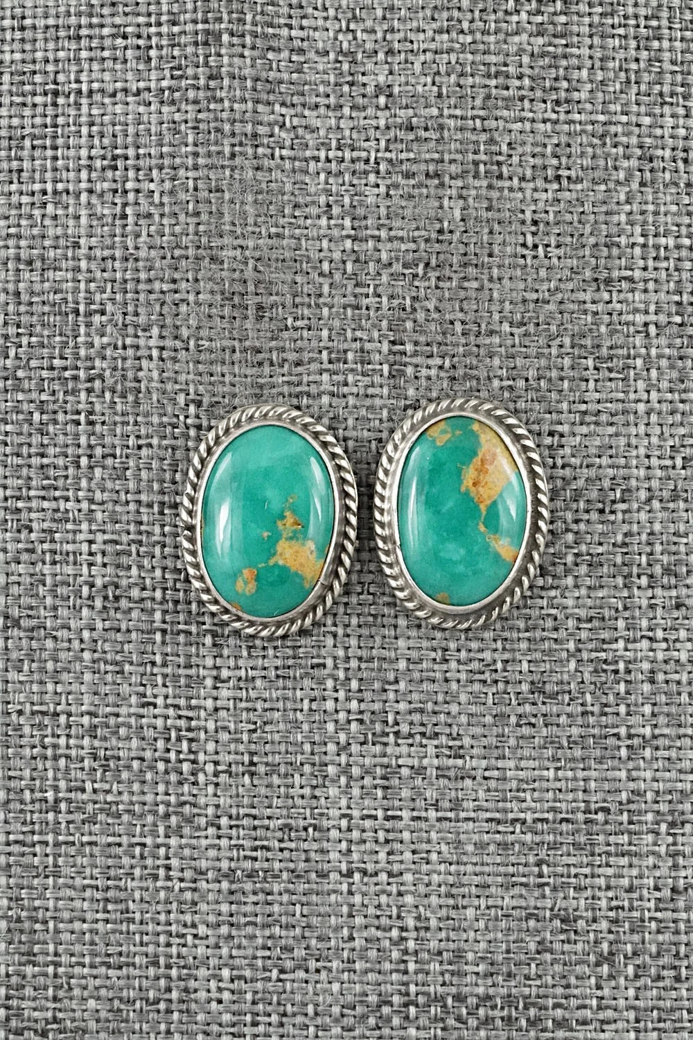 Turquoise & Sterling Silver Earrings - Rosemary Saunders
