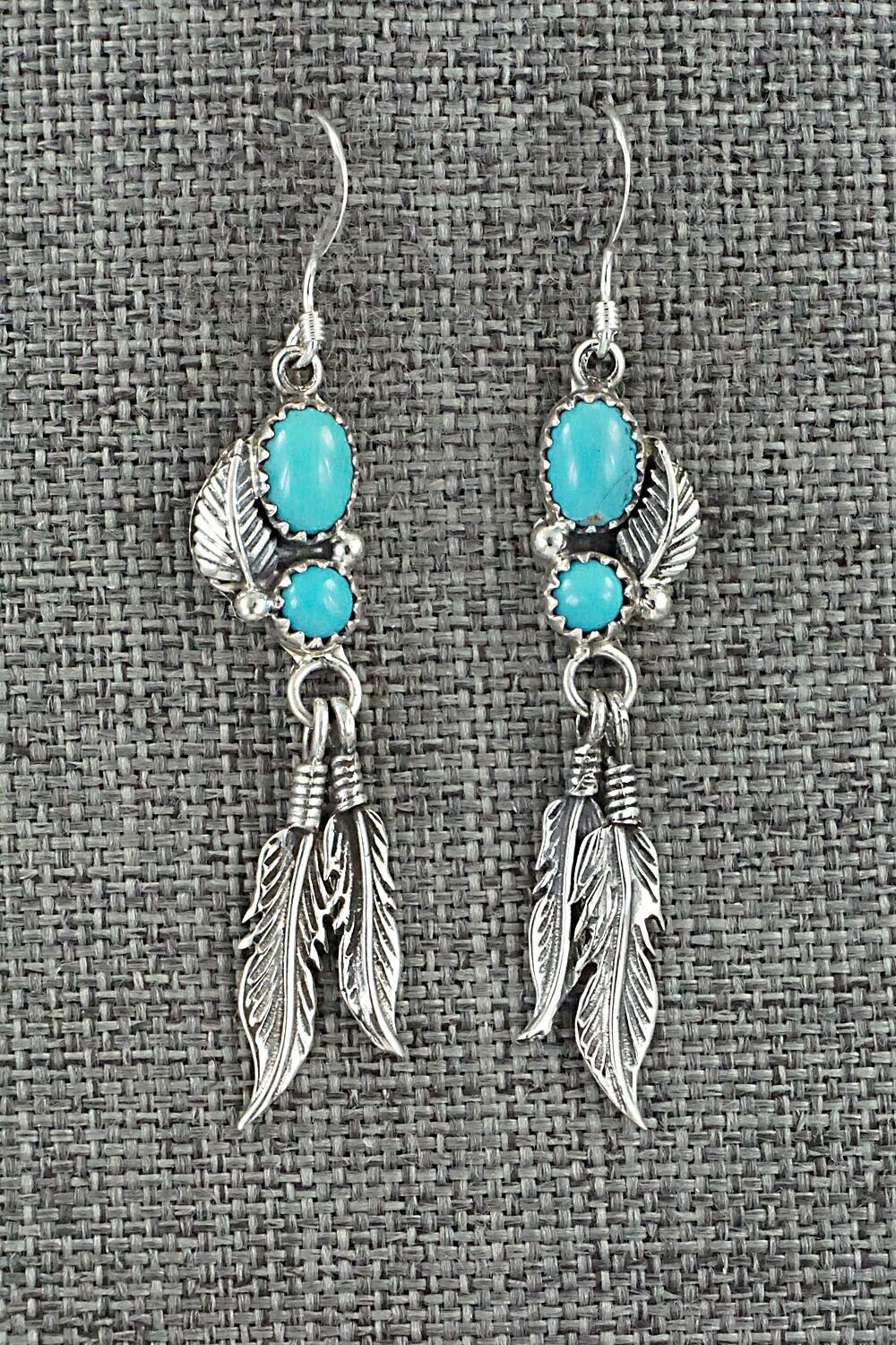 Turquoise & Sterling Silver Earrings - Annie Spencer