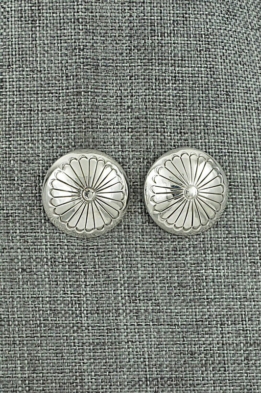 Sterling Silver Earrings - Marie Yazzie