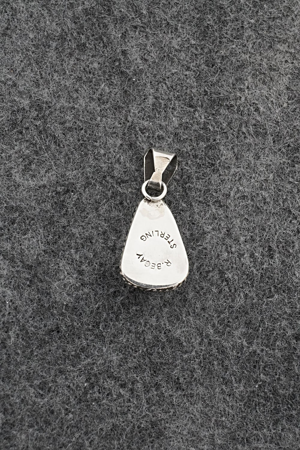 Turquoise & Sterling Silver Pendant - Rena Begay