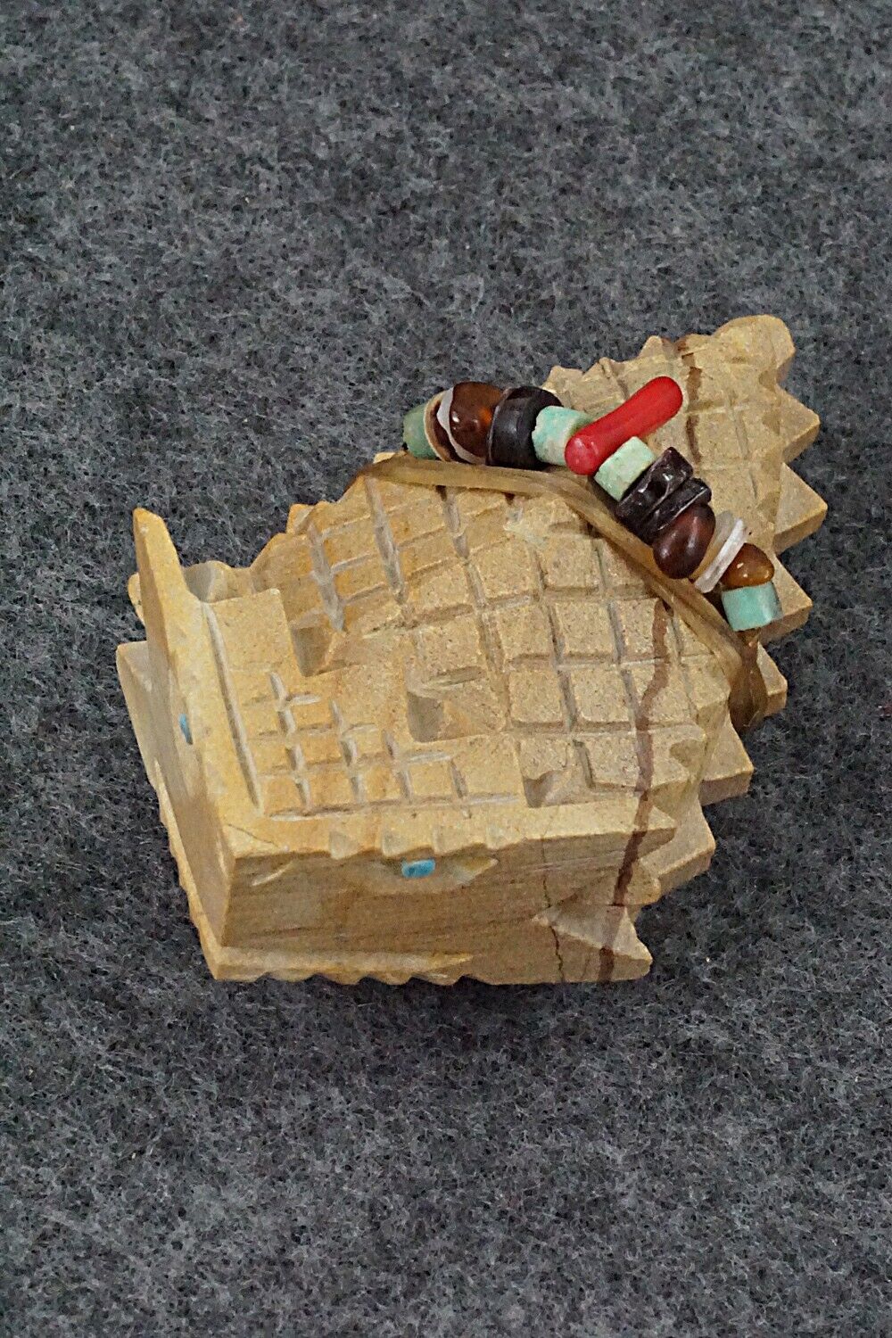 Horned Toad Zuni Fetish Carving - Douglas Martza