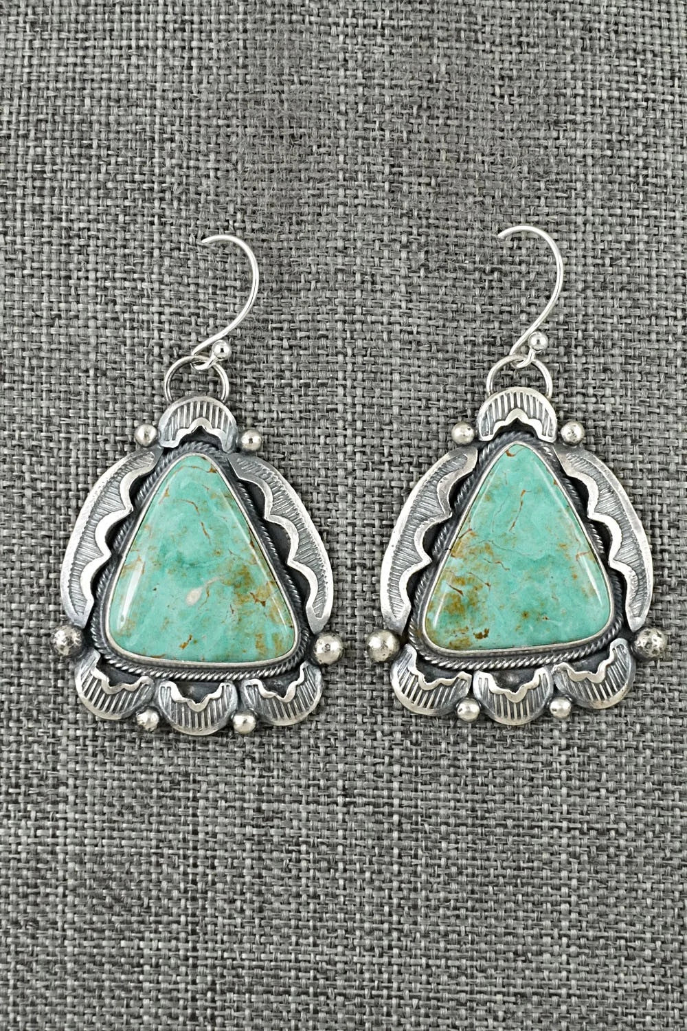 Turquoise & Sterling Silver Earrings - Jackson Hoskie