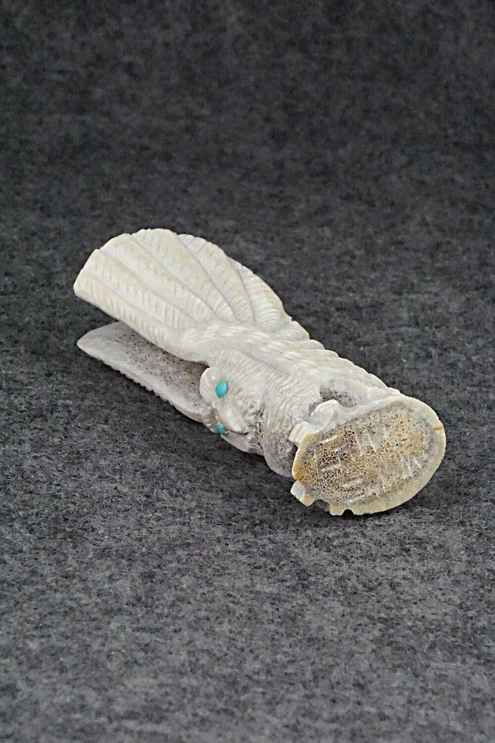 Owl Zuni Fetish Carving - Garrick Weeka