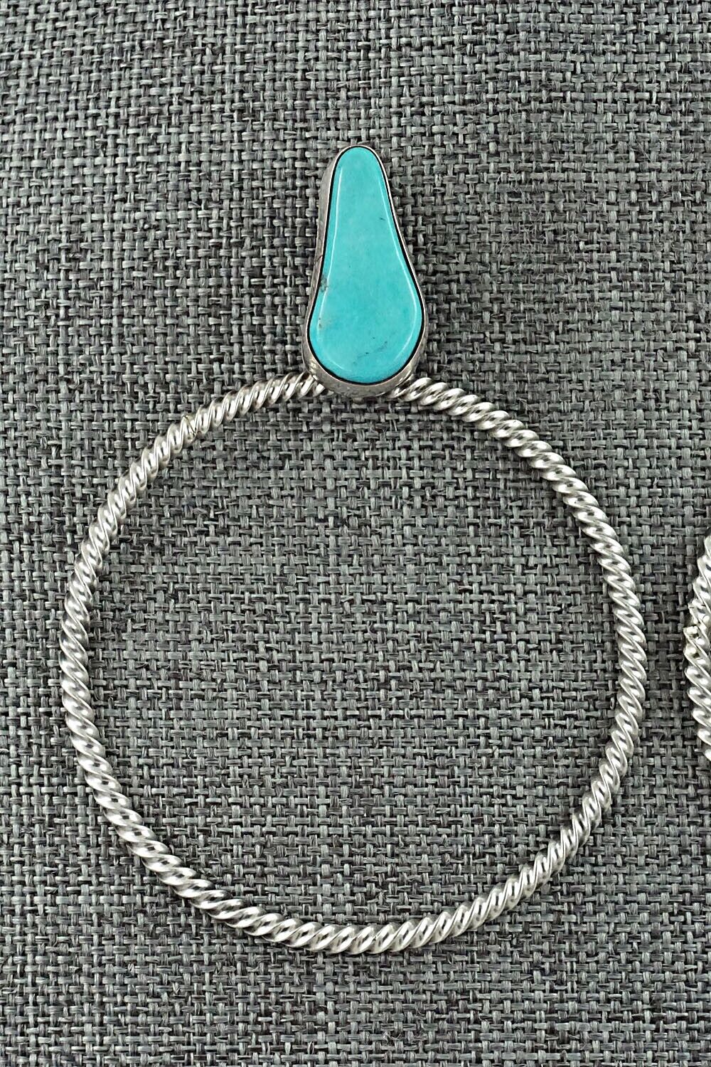 Turquoise & Sterling Silver Earrings - Verley Betone