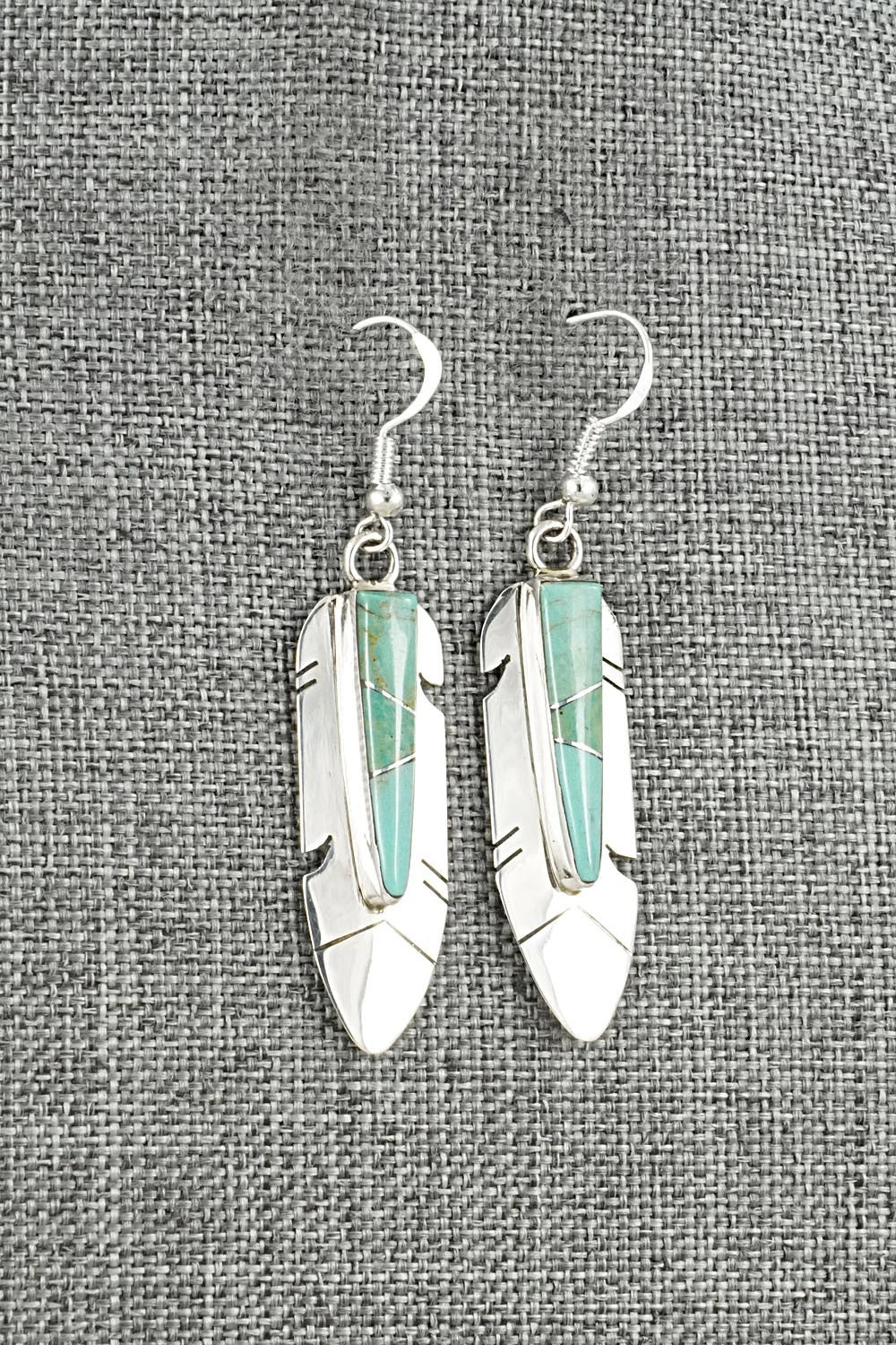 Turquoise & Sterling Silver Earrings - Marilyn Yazzie