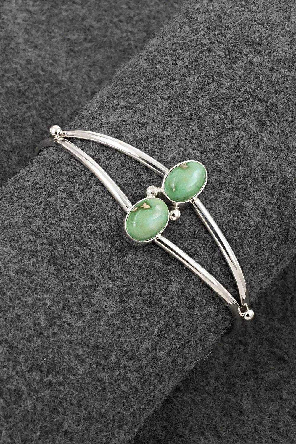 Turquoise & Sterling Silver Bracelet - Eugene Gruber