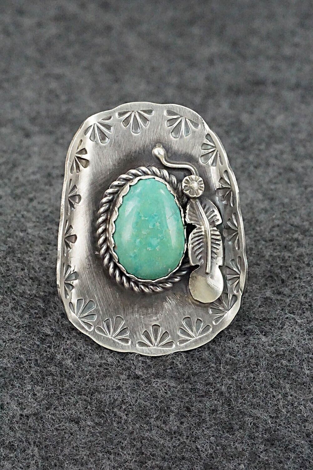 Turquoise & Sterling Silver Ring - Tim Yazzie - Size 7