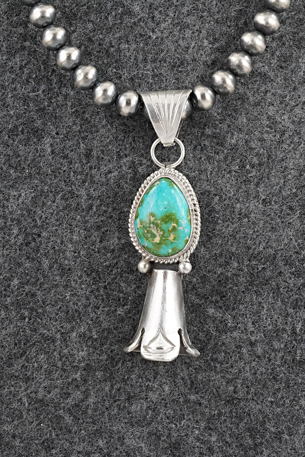 Turquoise & Sterling Silver Necklace - Samuel Yellowhair