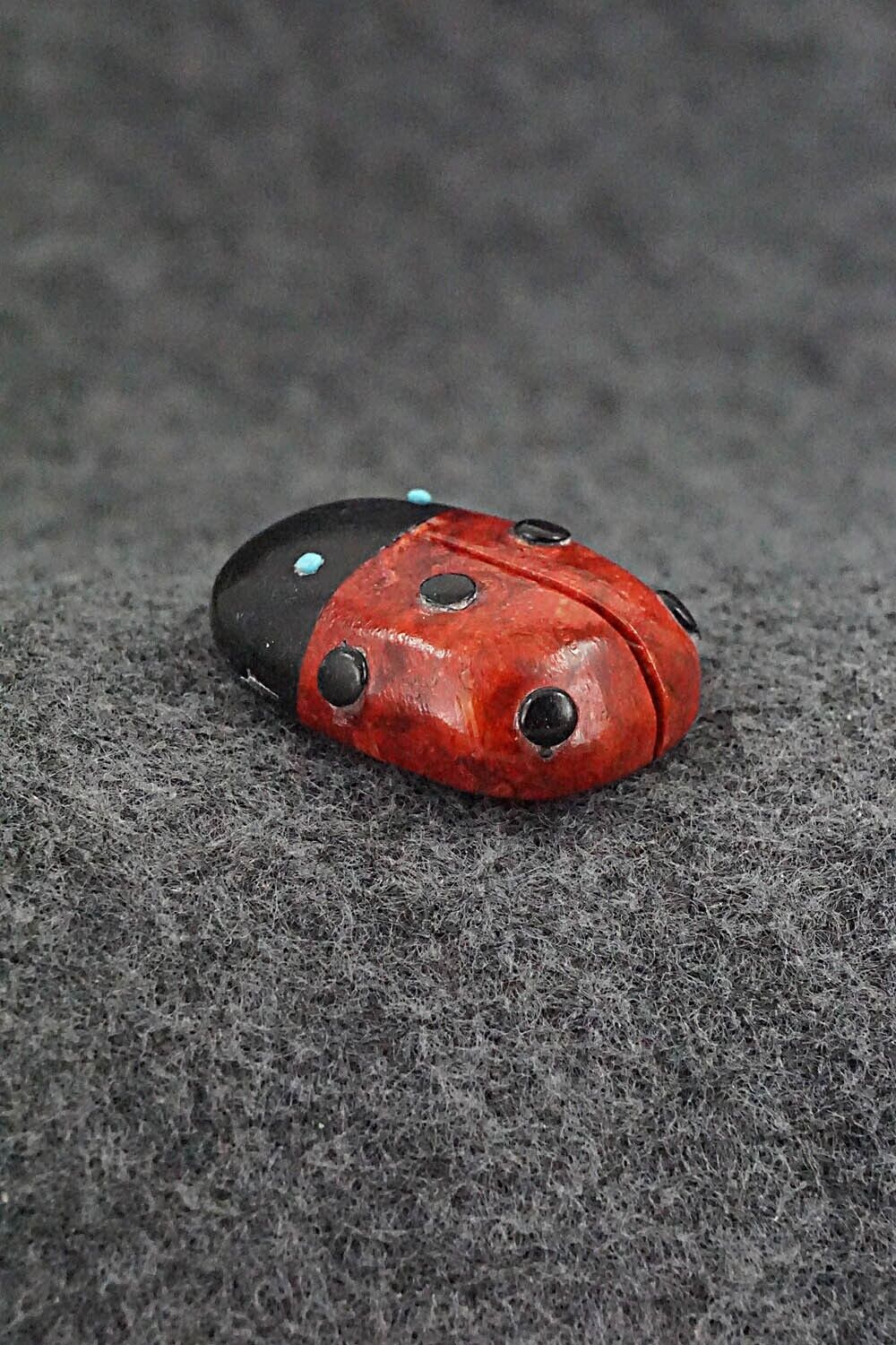 Ladybug Zuni Fetish Carving - Reynold Lunasee