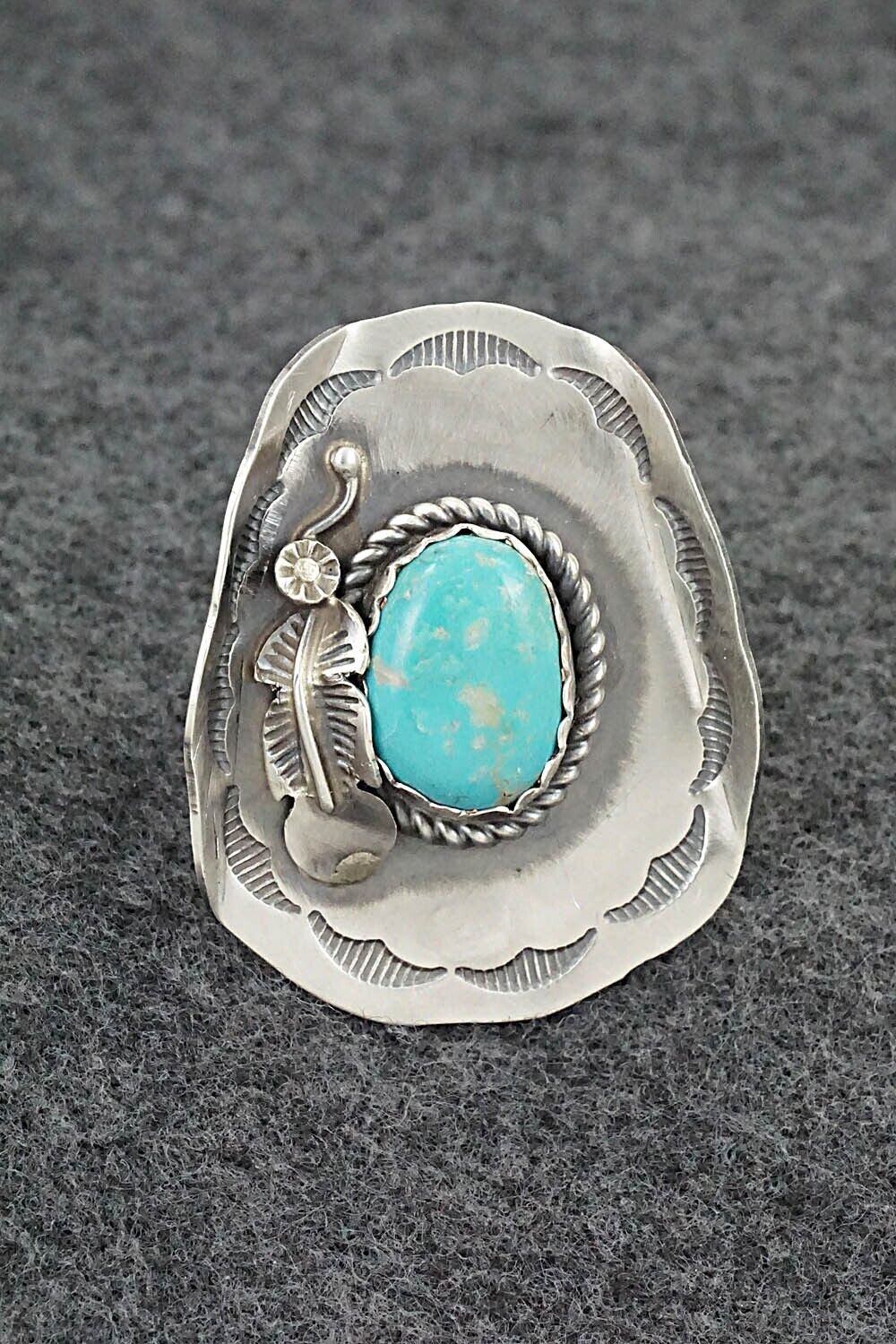 Turquoise & Sterling Silver Ring - Tim Yazzie - Size 6.5