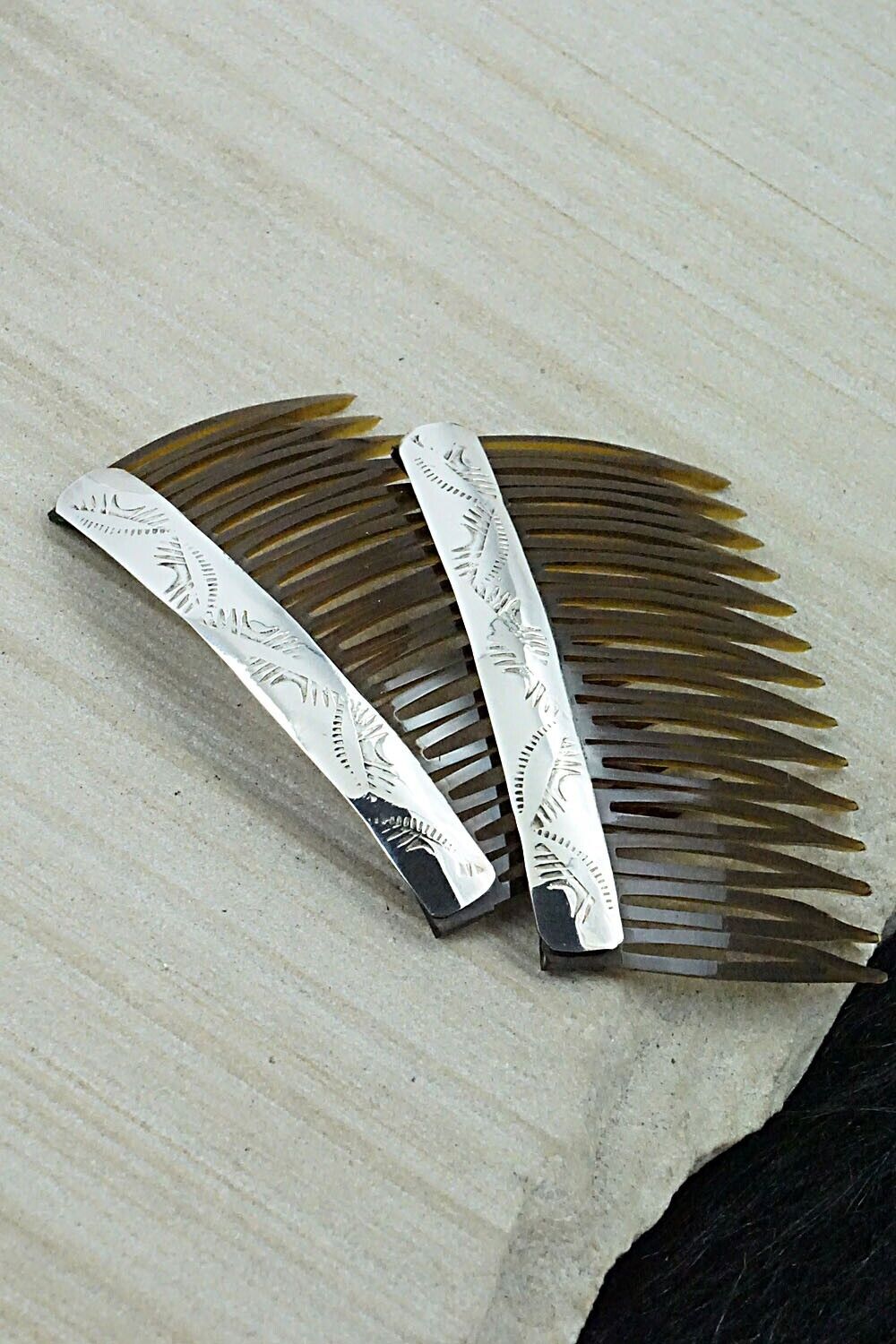 Sterling Silver Hair Combs - Randall Dalgai