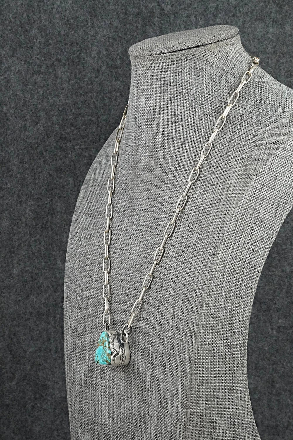 Turquoise & Sterling Silver Necklace - Randy Boyd