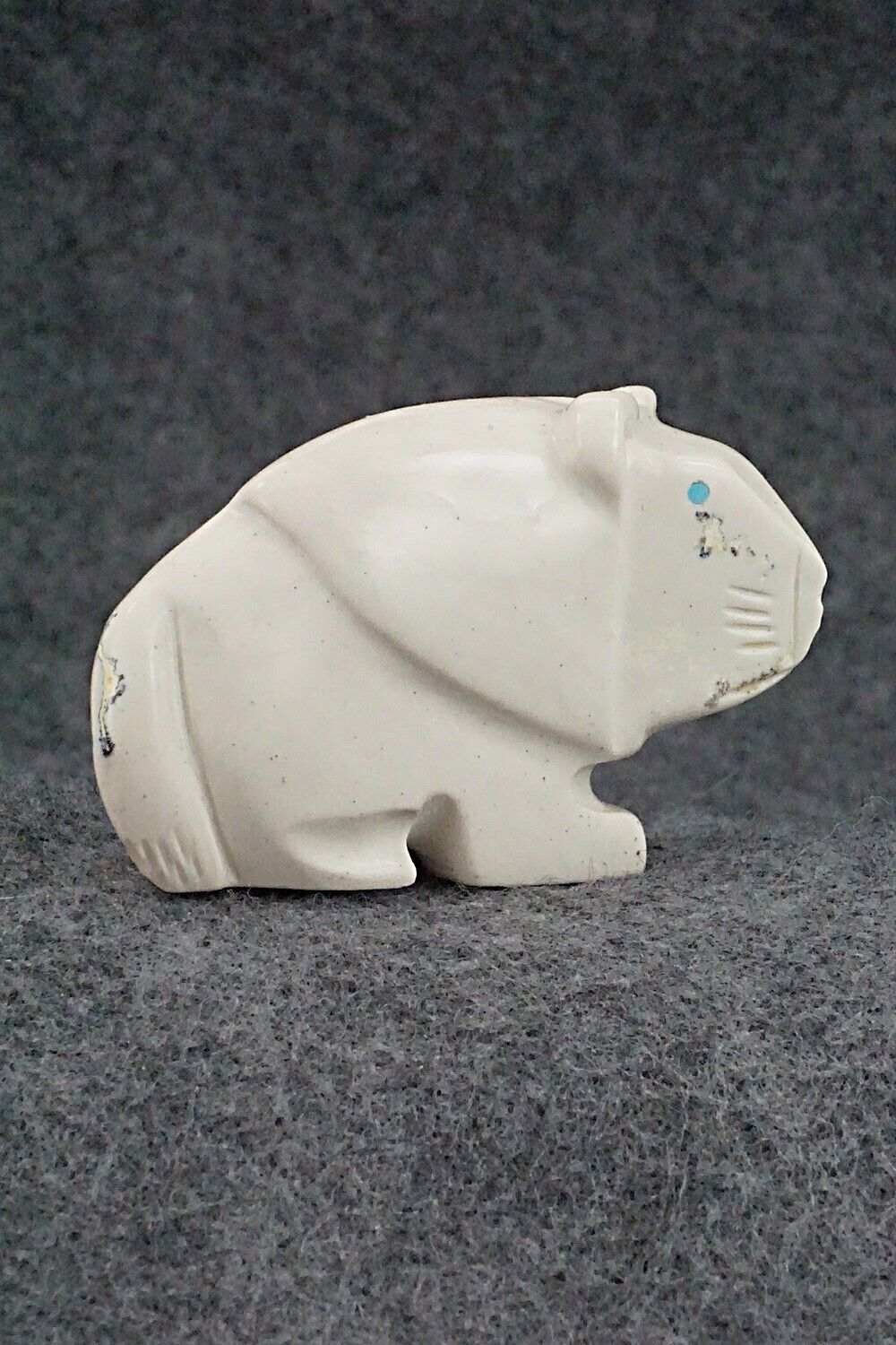 Lion Zuni Fetish Carving - Gilbert Lonjose