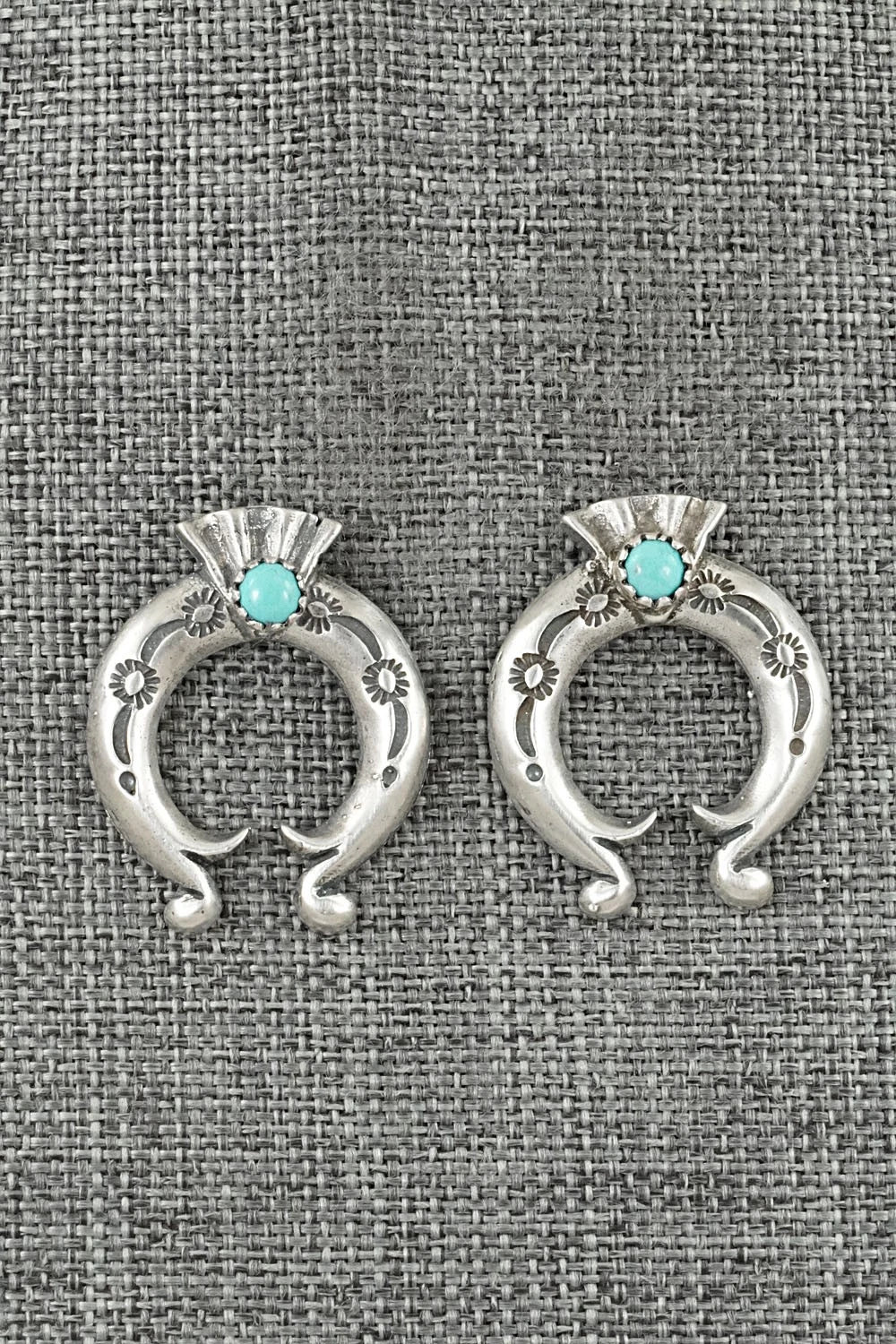 Turquoise & Sterling Silver Earrings - Adrienne Gordon