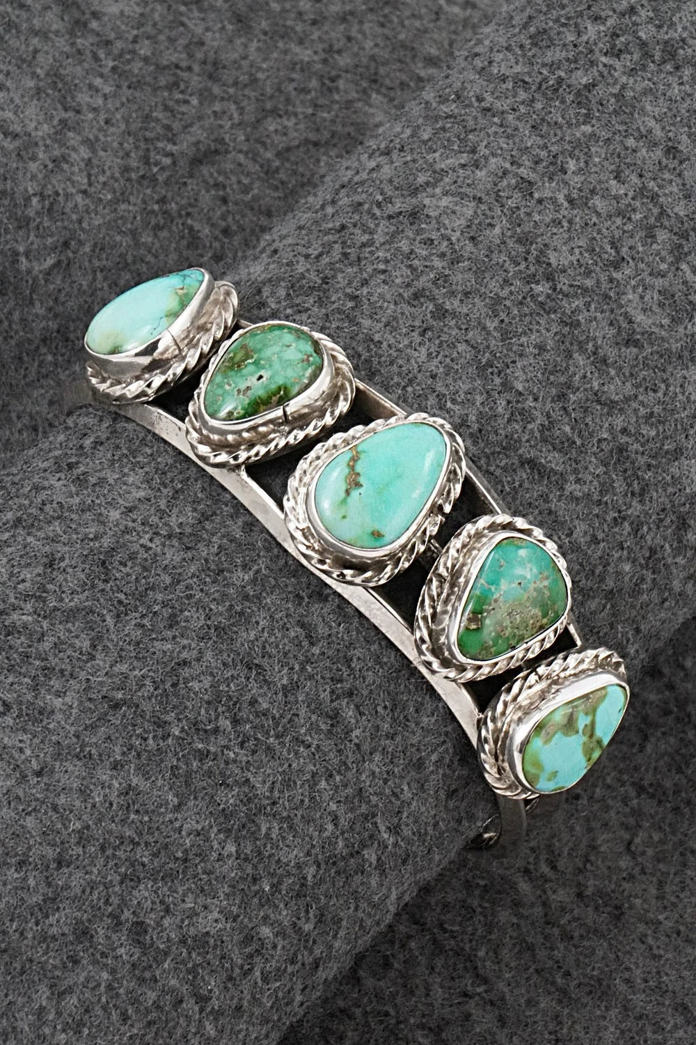 Turquoise & Sterling Silver Bracelet - Melvin Jones