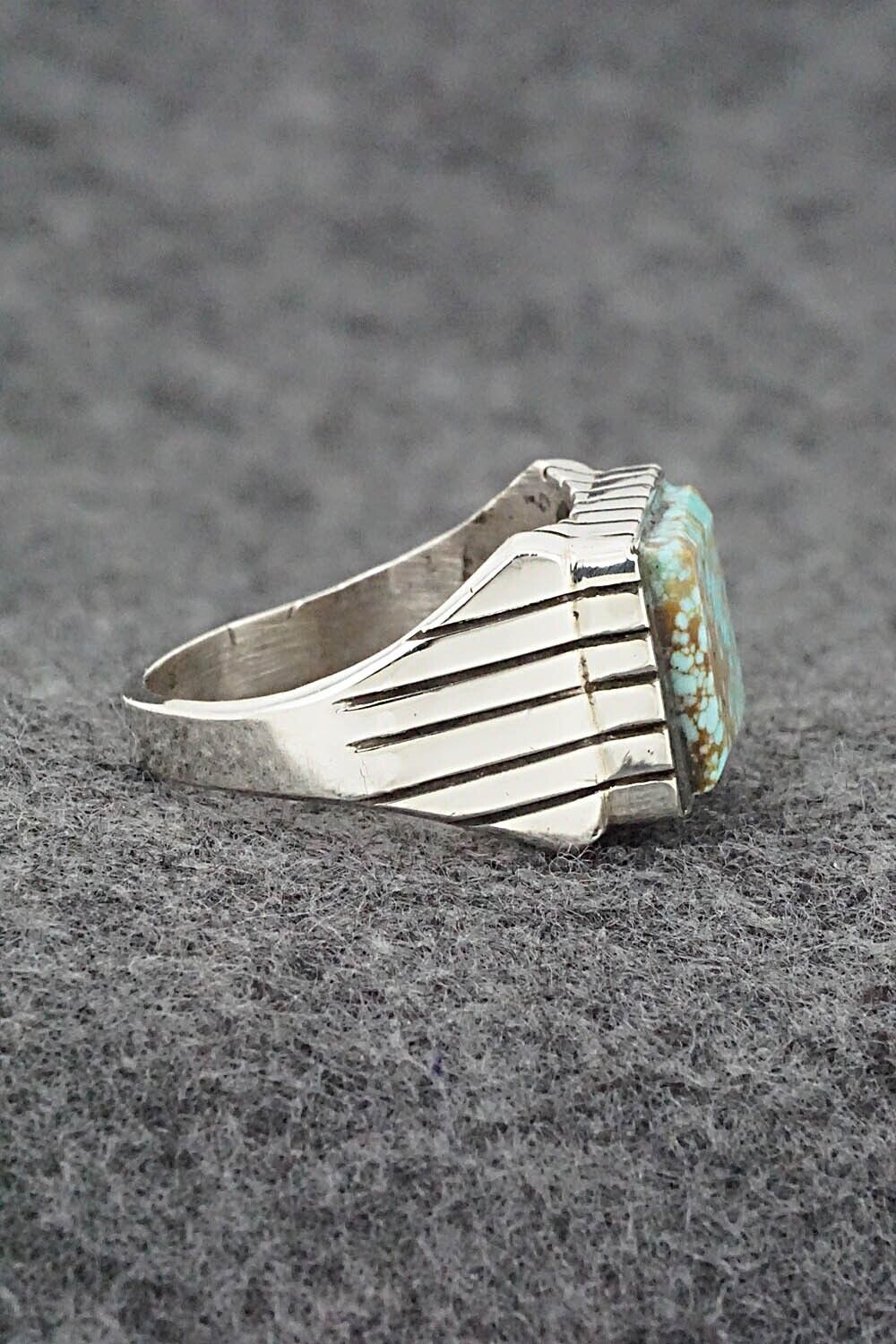 Turquoise & Sterling Silver Ring - Trevor Jack - Size 10.25