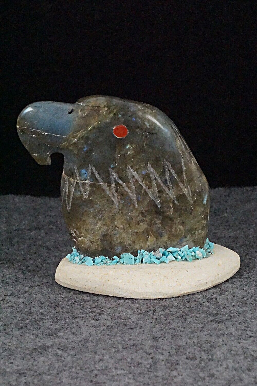 Eagle Zuni Fetish Carving - Daniel Chattin