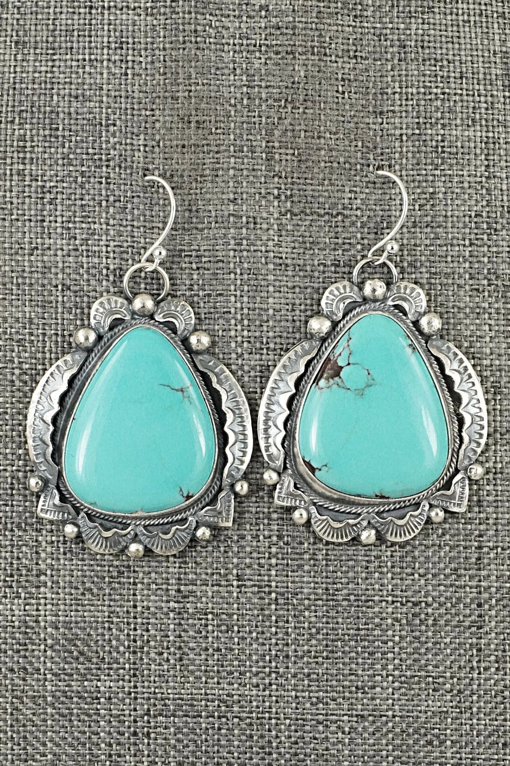 Turquoise & Sterling Silver Earrings - Jackson Hoskie