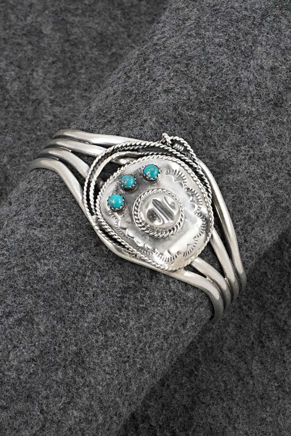 Turquoise & Sterling Silver Bracelet - Bobby Platero