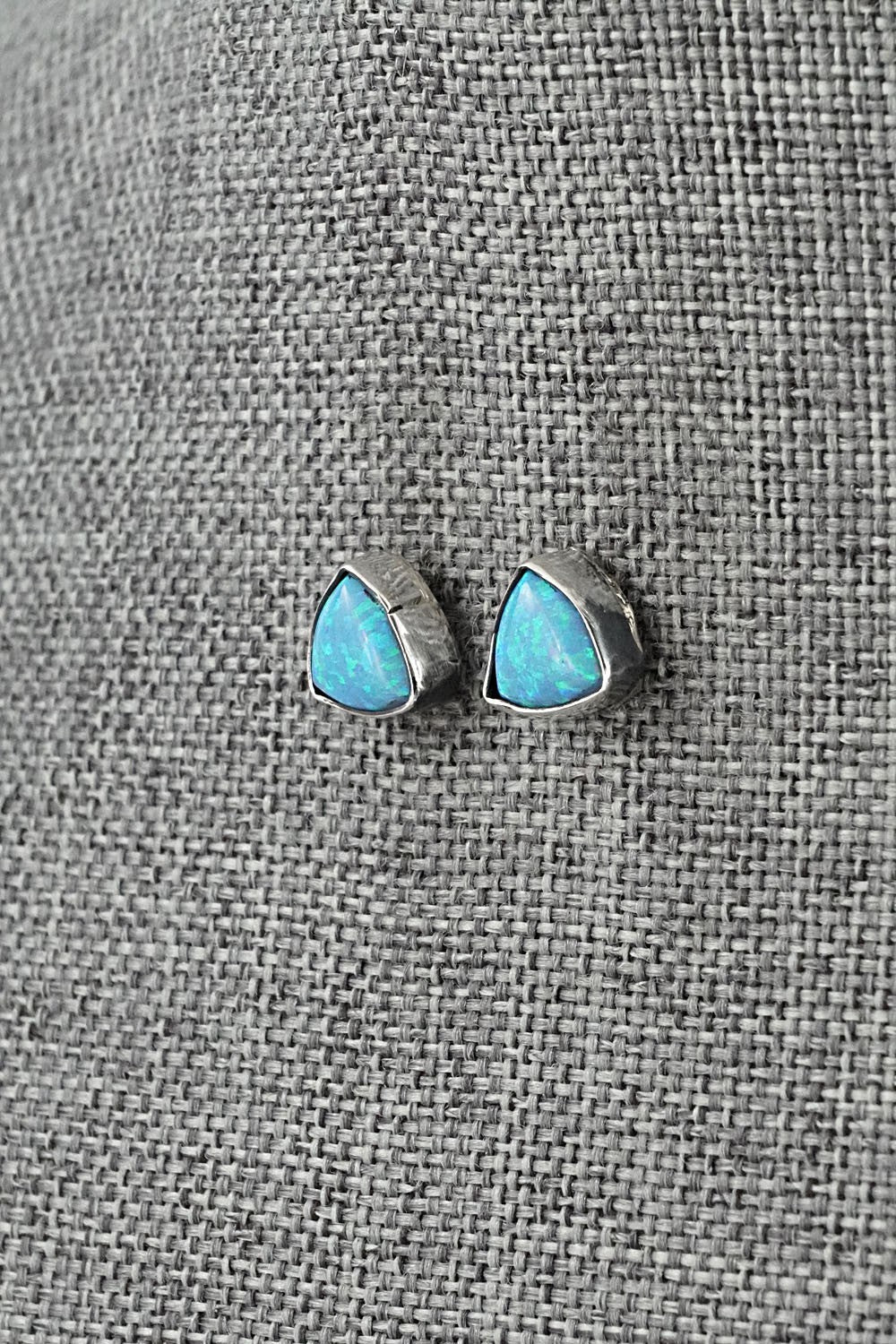 Opalite & Sterling Silver Earrings - Gerald Joe
