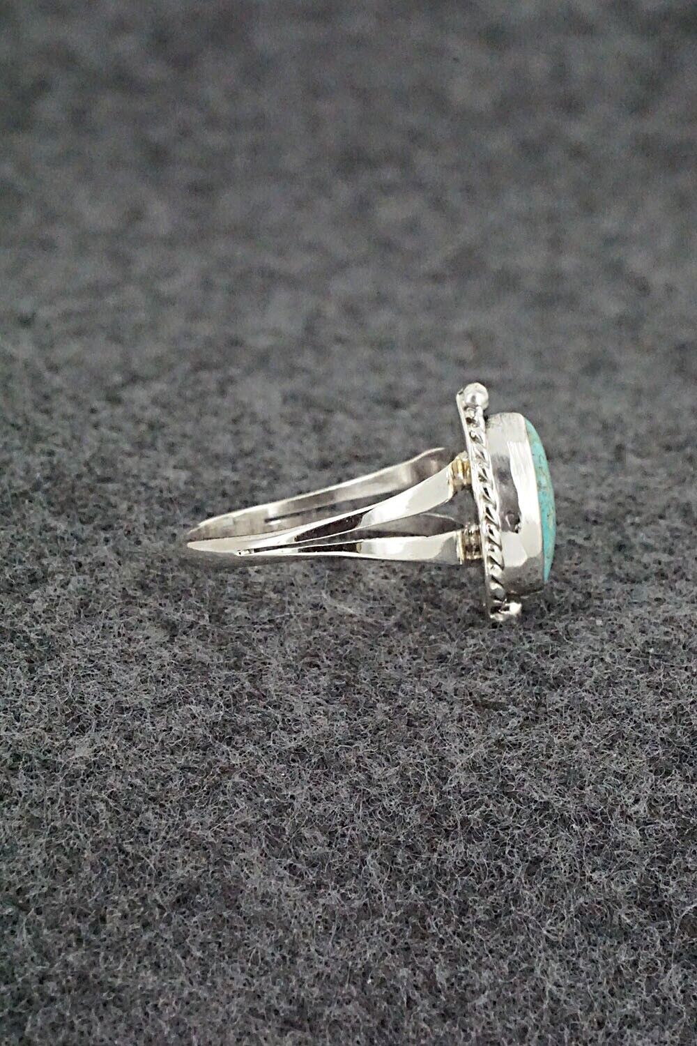 Turquoise & Sterling Silver Ring - Alice Rose Saunders - Size 6