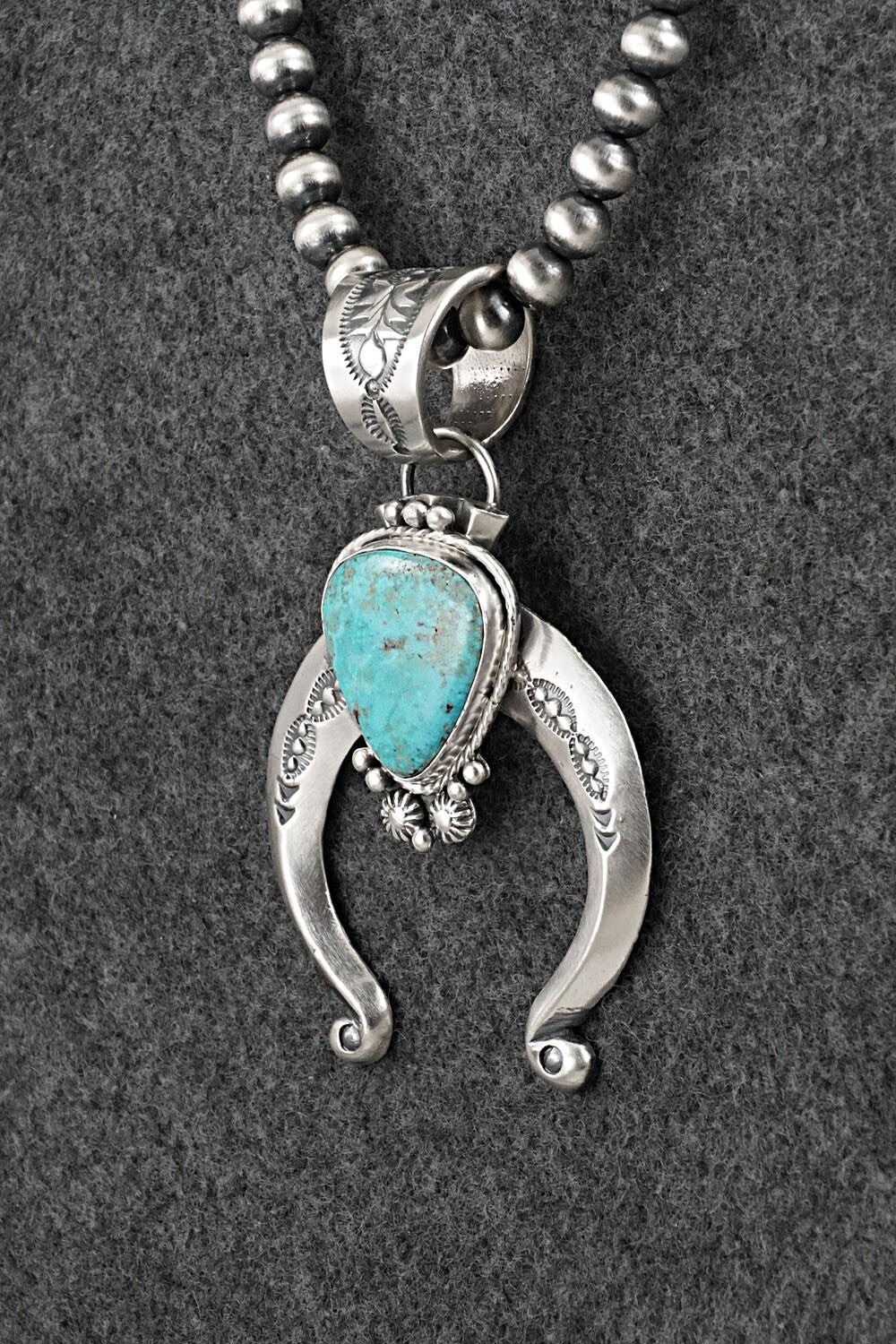 Turquoise & Sterling Silver Necklace - Samuel Yellowhair