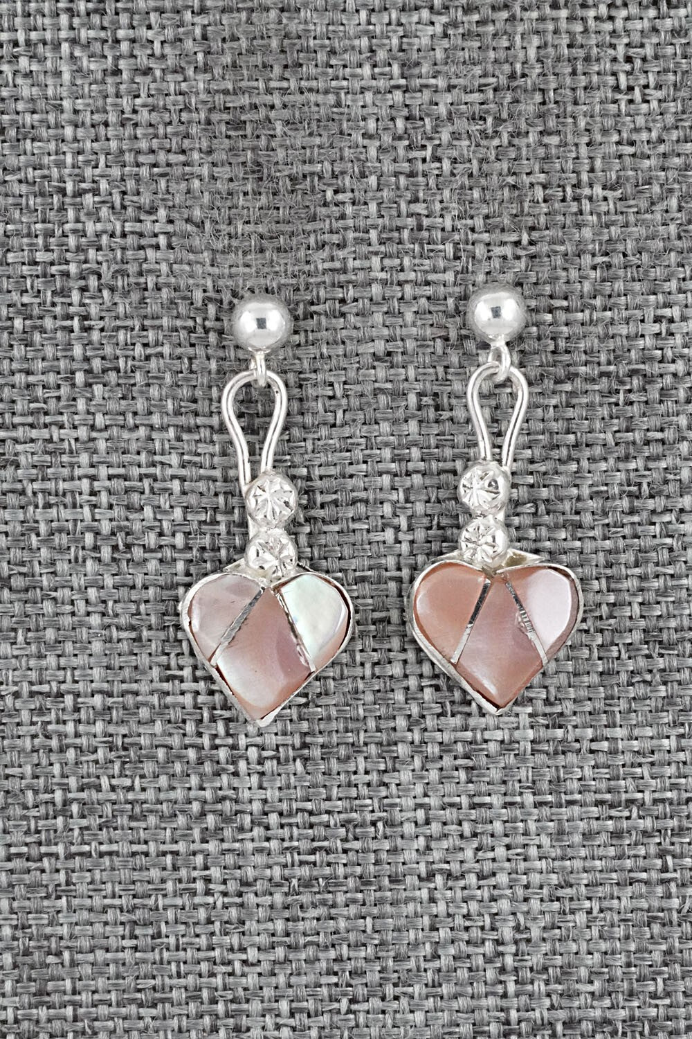 Mother of Pearl Inlay & Sterling Silver Earrings - Ola Eriacho