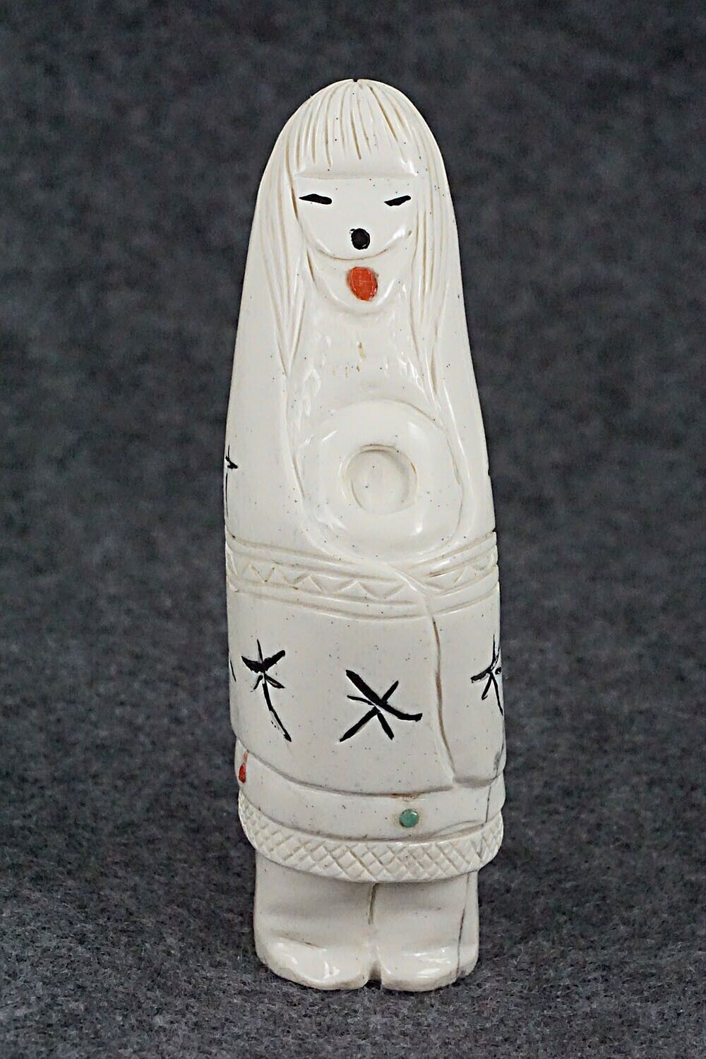 Corn Maiden Zuni Fetish Carving - Sandra Quandelacy