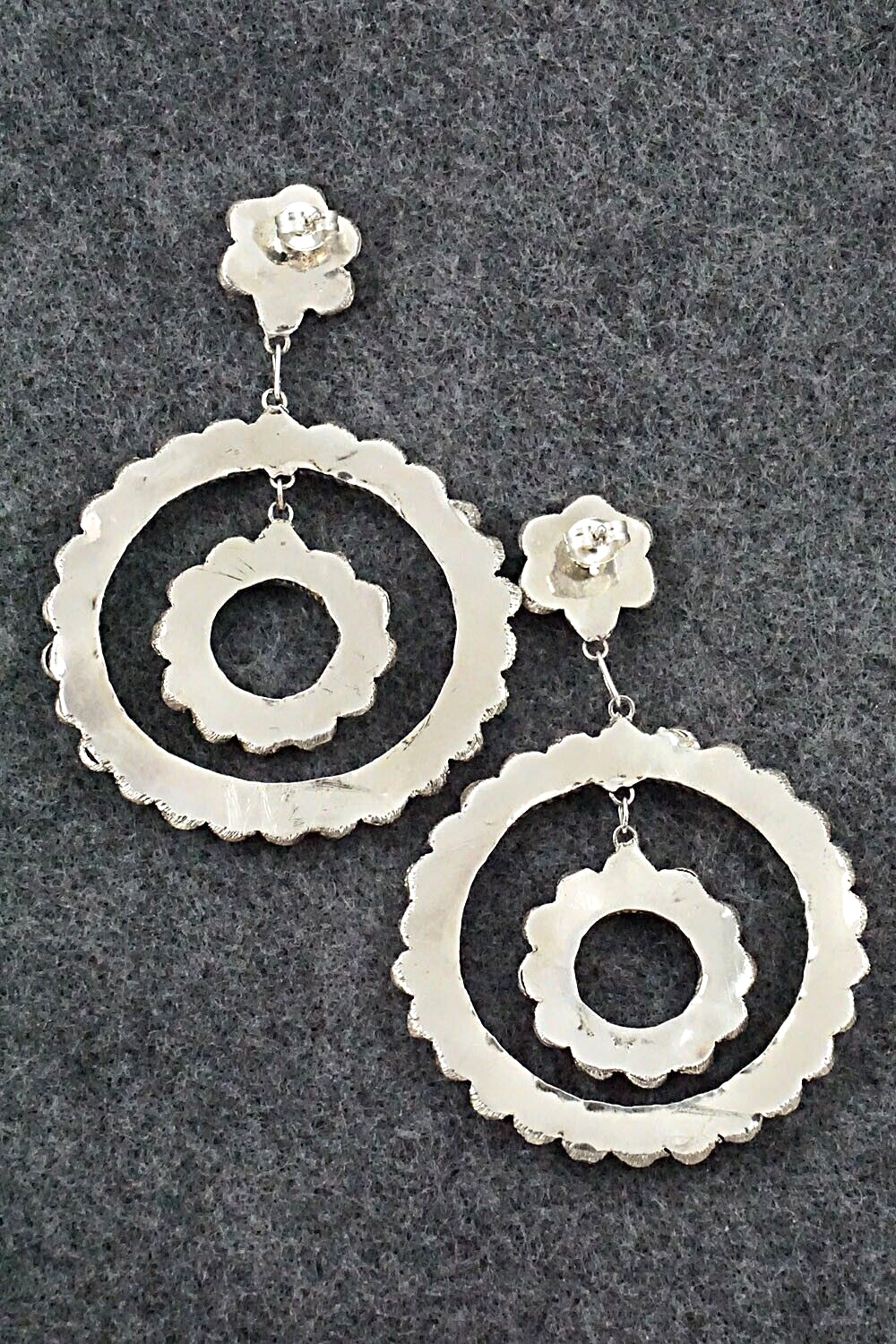Turquoise & Sterling Silver Earrings - Waylon Johnson