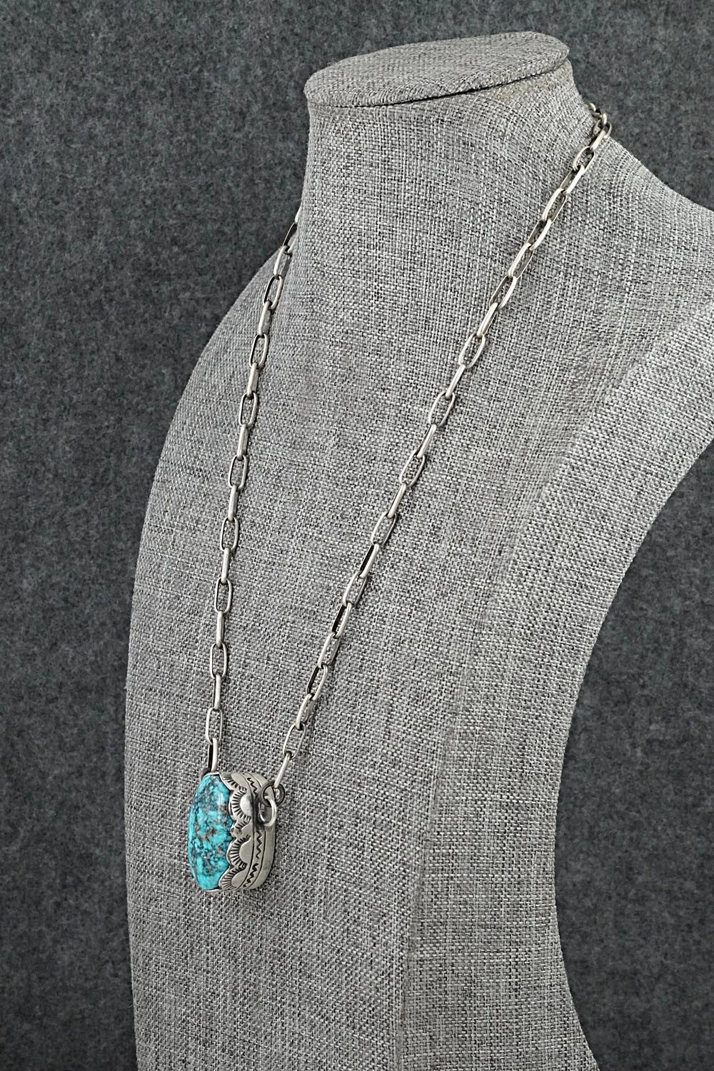 Turquoise & Sterling Silver Necklace - Randy Boyd