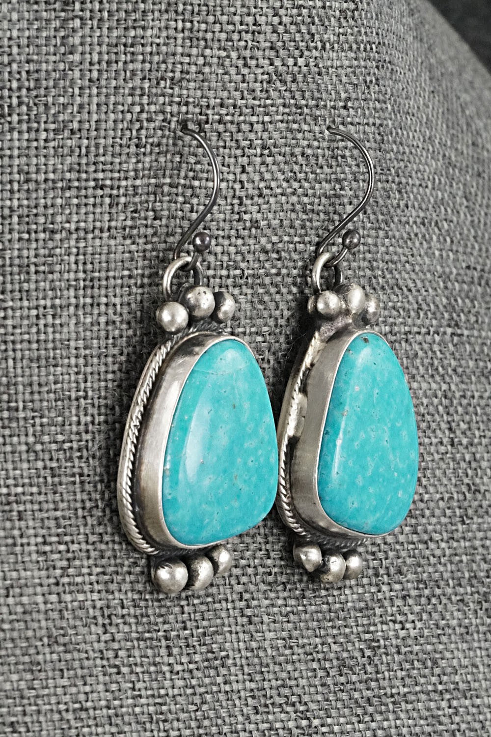 Turquoise & Sterling Silver Squash Blossom Set - Bobby Johnson